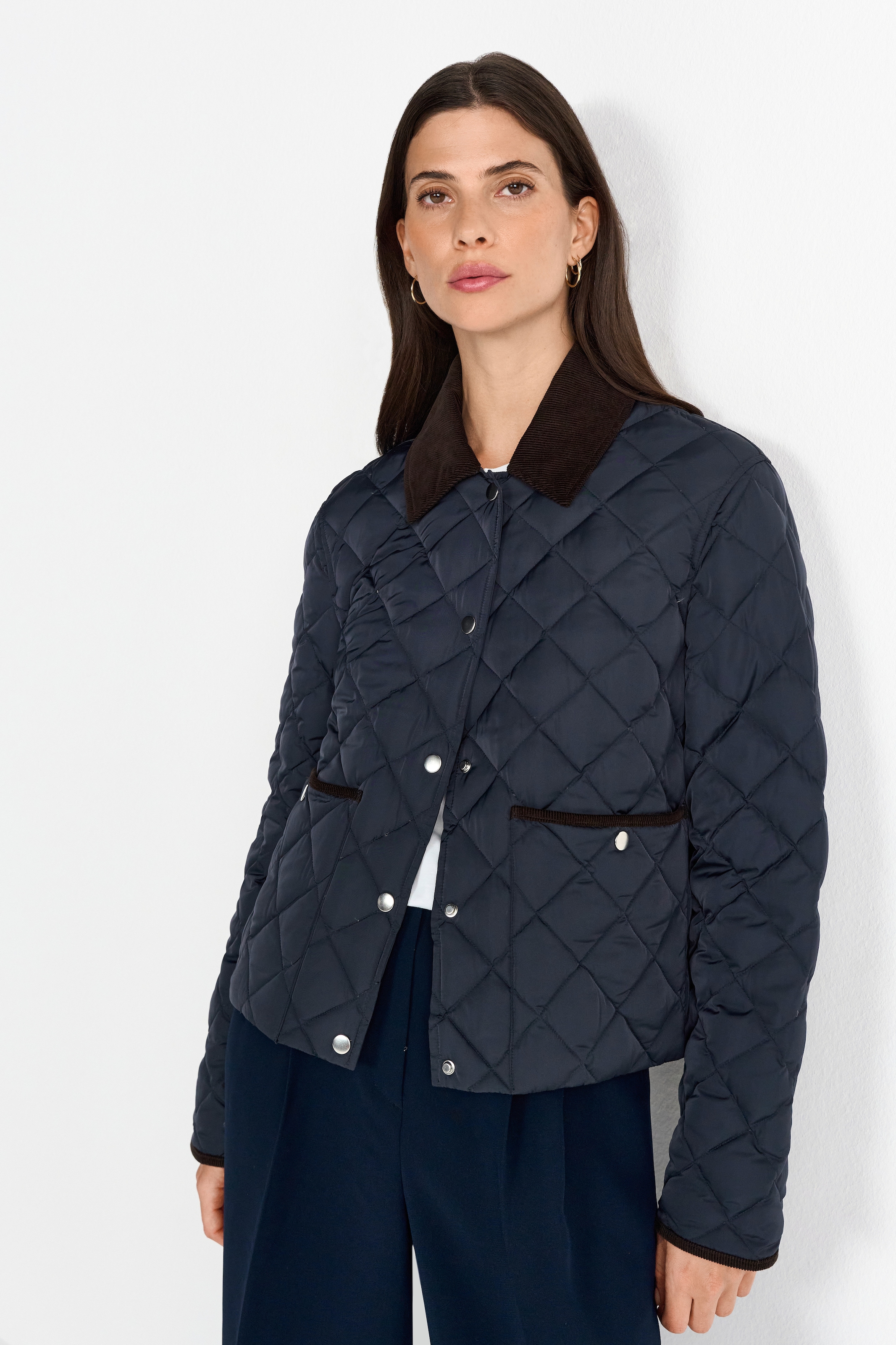 Image of RICHROYAL Steppjacke ohne Kapuze Mit Rundhalsausschnitt