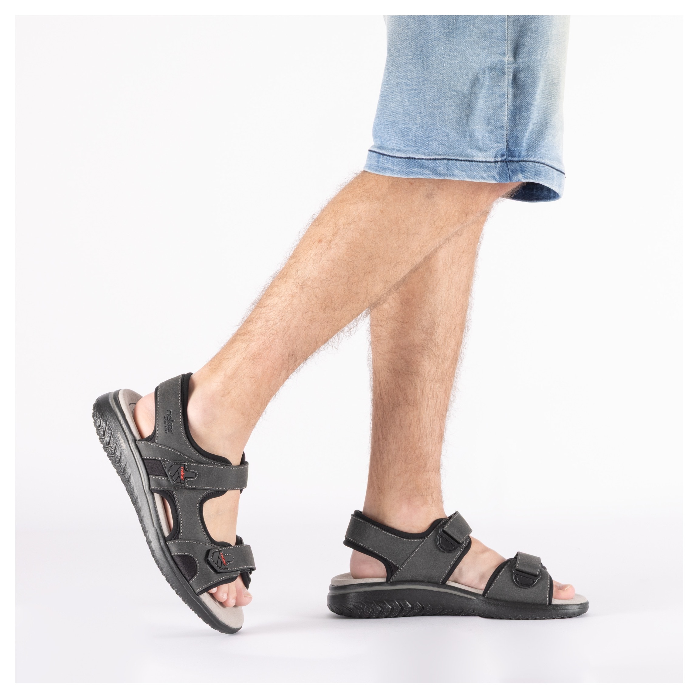 Rieker Sandale  Chaussure d'été, chaussure velcro, sandale outdoor avec brides velcro