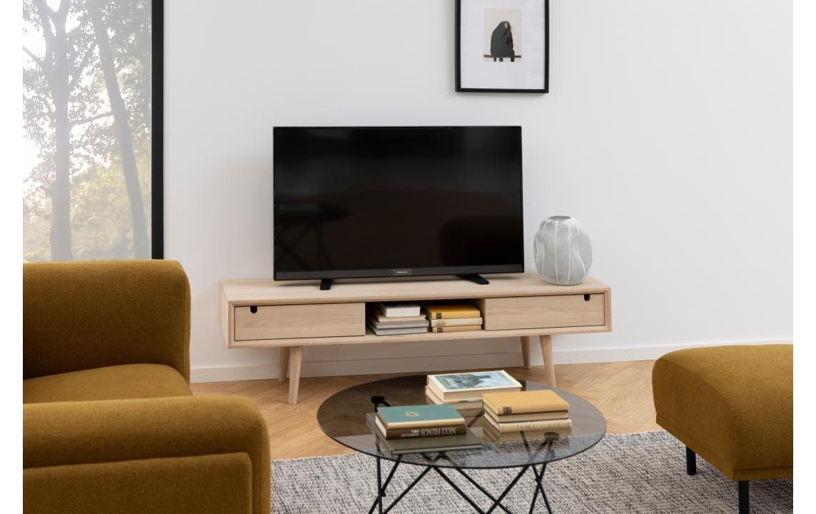 AC Design TV-Board »Century 160 x 38 x 43 cm« Skandinavisches TV-Tisch in pigmentierter Eiche