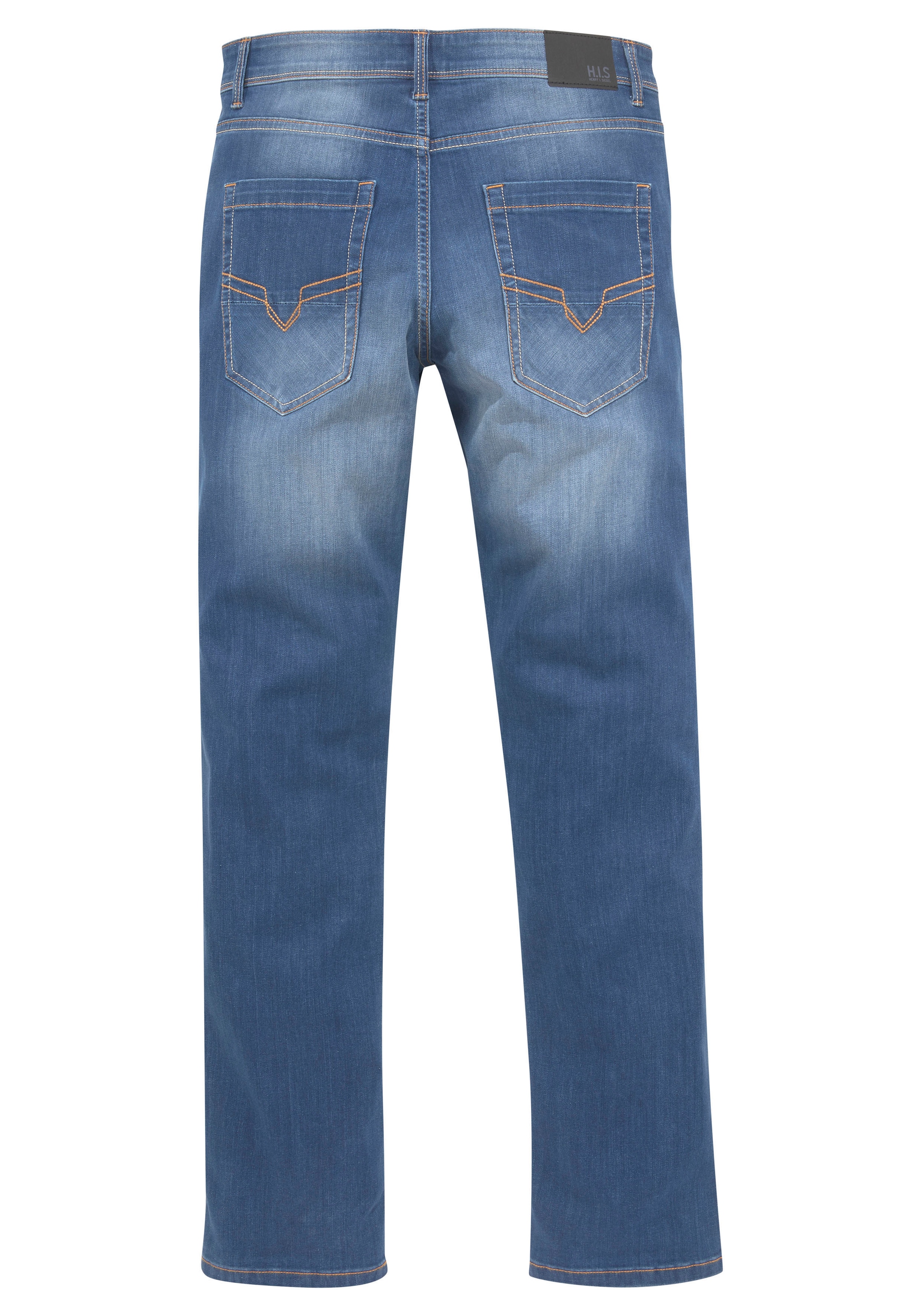 H.I.S Comfort-fit-Jeans »ANTIN«, bequeme Passform, gerades Bein, mit Used-Waschung