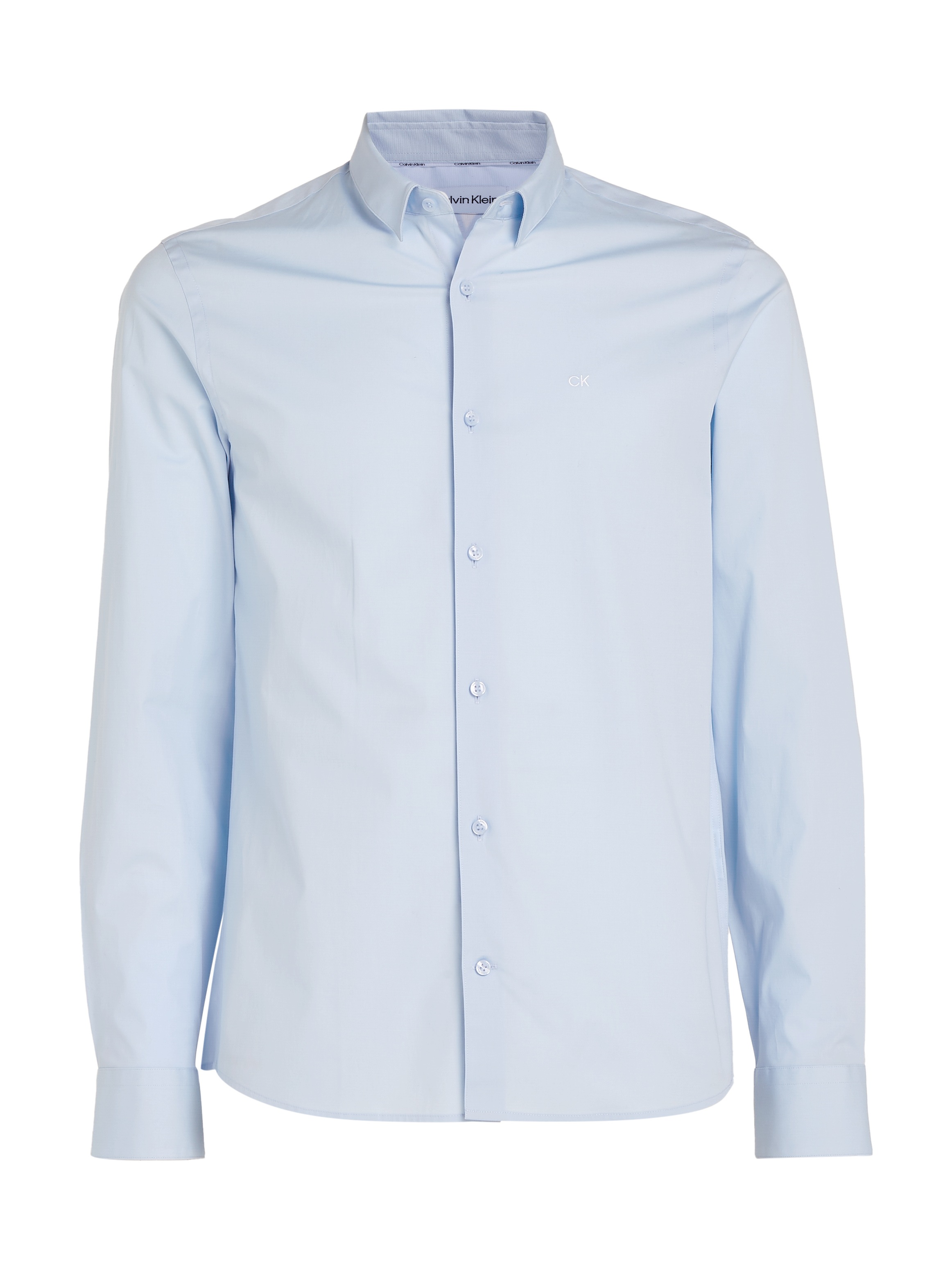 Calvin Klein Businesshemd »STRETCH POPLIN SLIM SHIRT«, mit Calvin Klein Logo auf der Brust