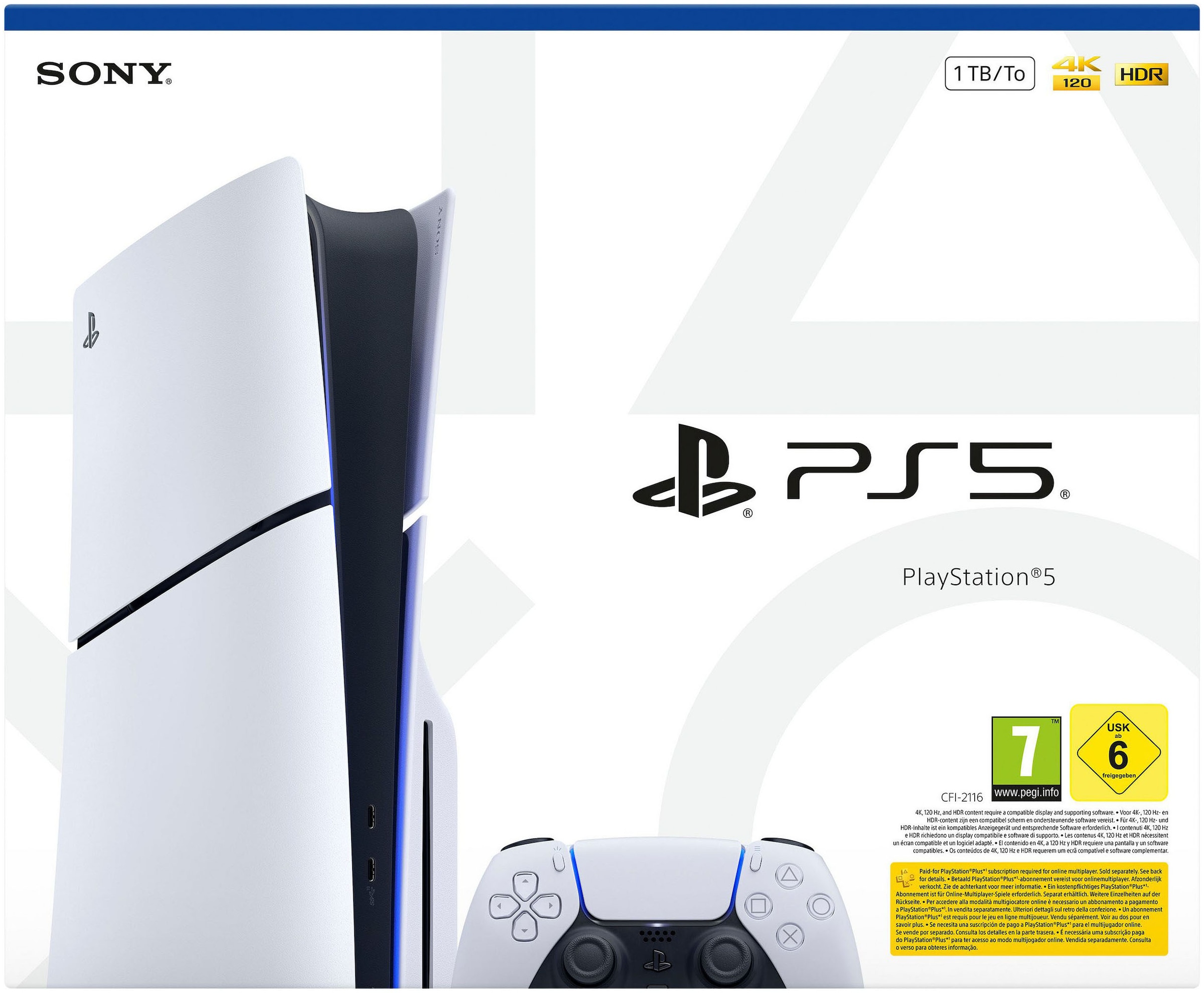 PlayStation 5 Konsolen-Set »PS5 Disk Edition (Slim) inkl. Assassin’s Creed Black Flag Resynced« 1.000 GB 1 TB