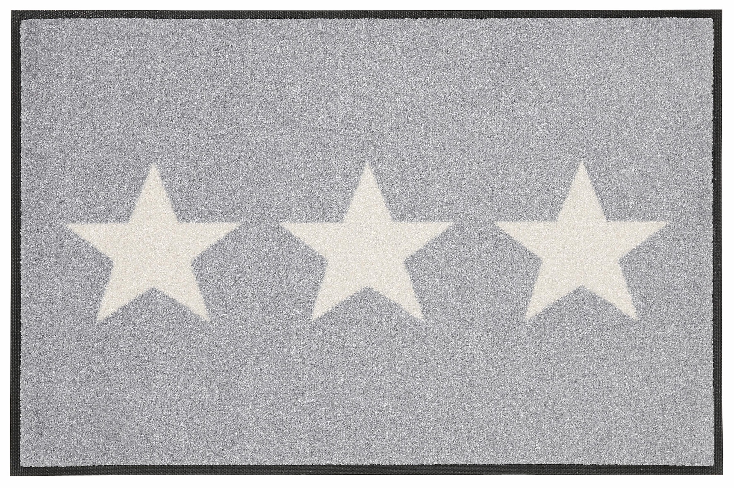 Image of wash+dry by Kleen-Tex Fussmatte »Stars«, rechteckig, 9 mm Höhe, Schmutzfangmatte, Motiv Sterne, rutschhemmend, In- und Outdoor geeignet, waschbar bei Ackermann Versand Schweiz