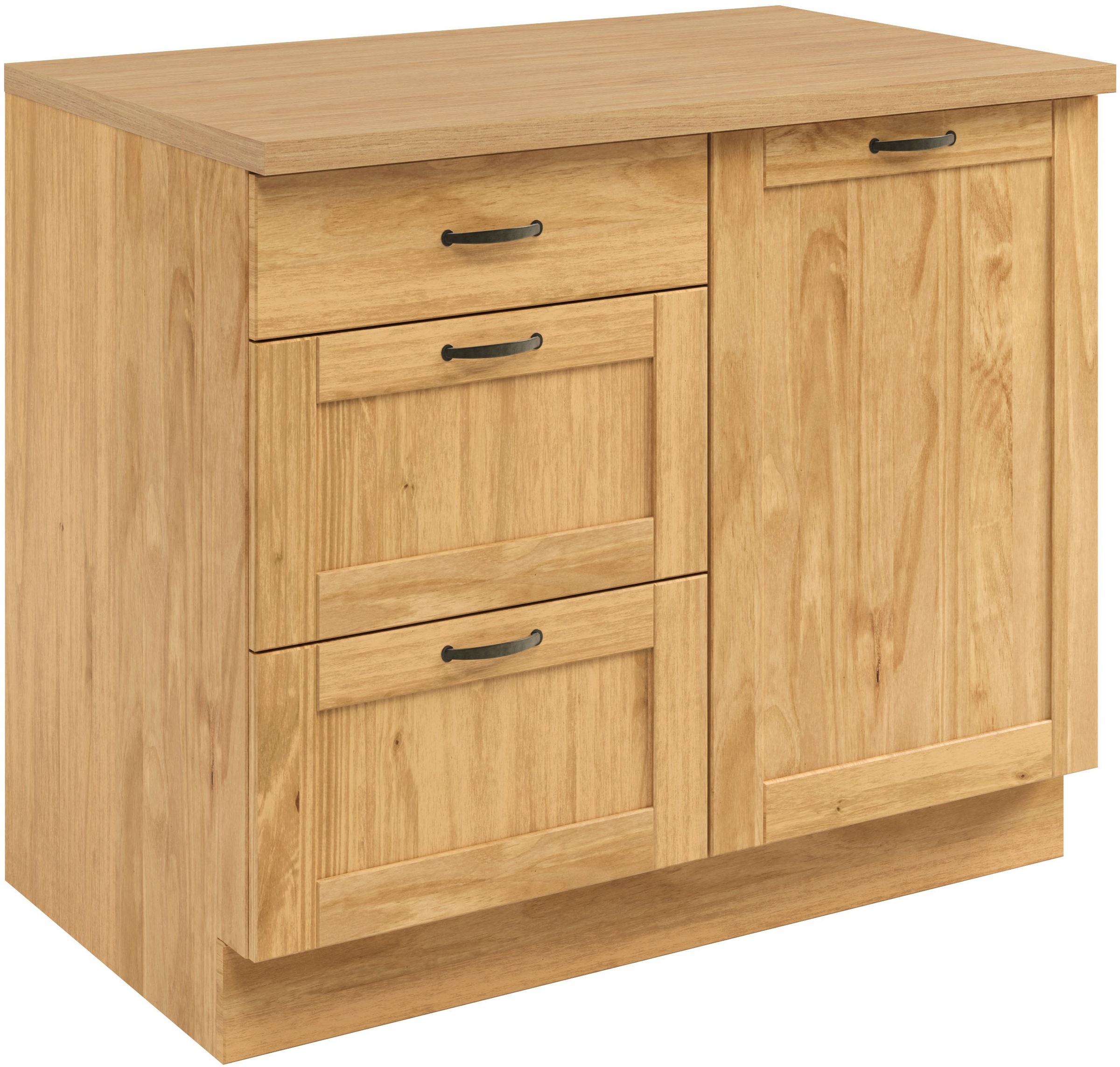Image of Home affaire Unterschrank "Teramo" Breite 100 cm, 1 Tür, 3 Schubkästen