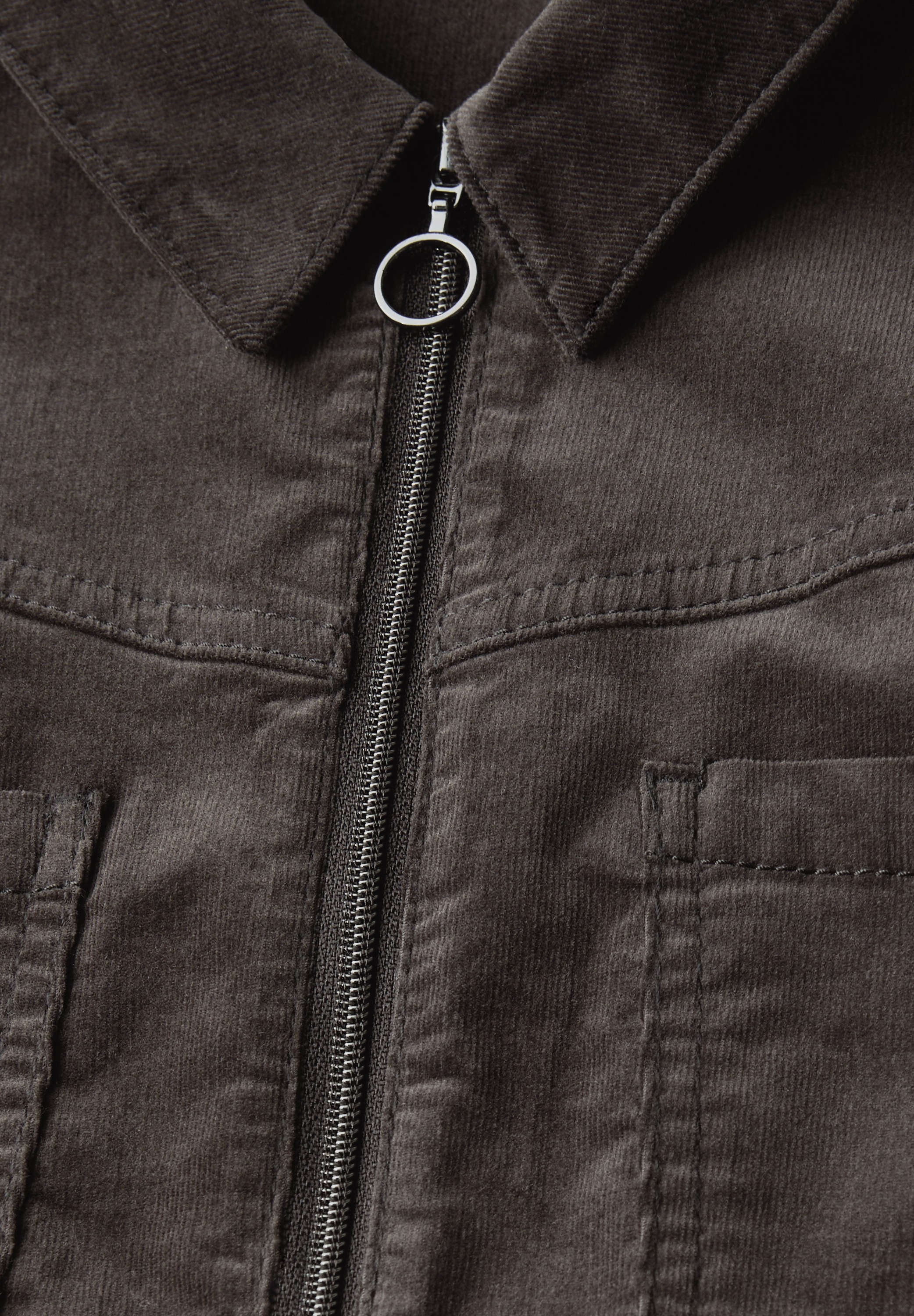 STREET ONE Cordkleid Brusttaschen mit Zipper