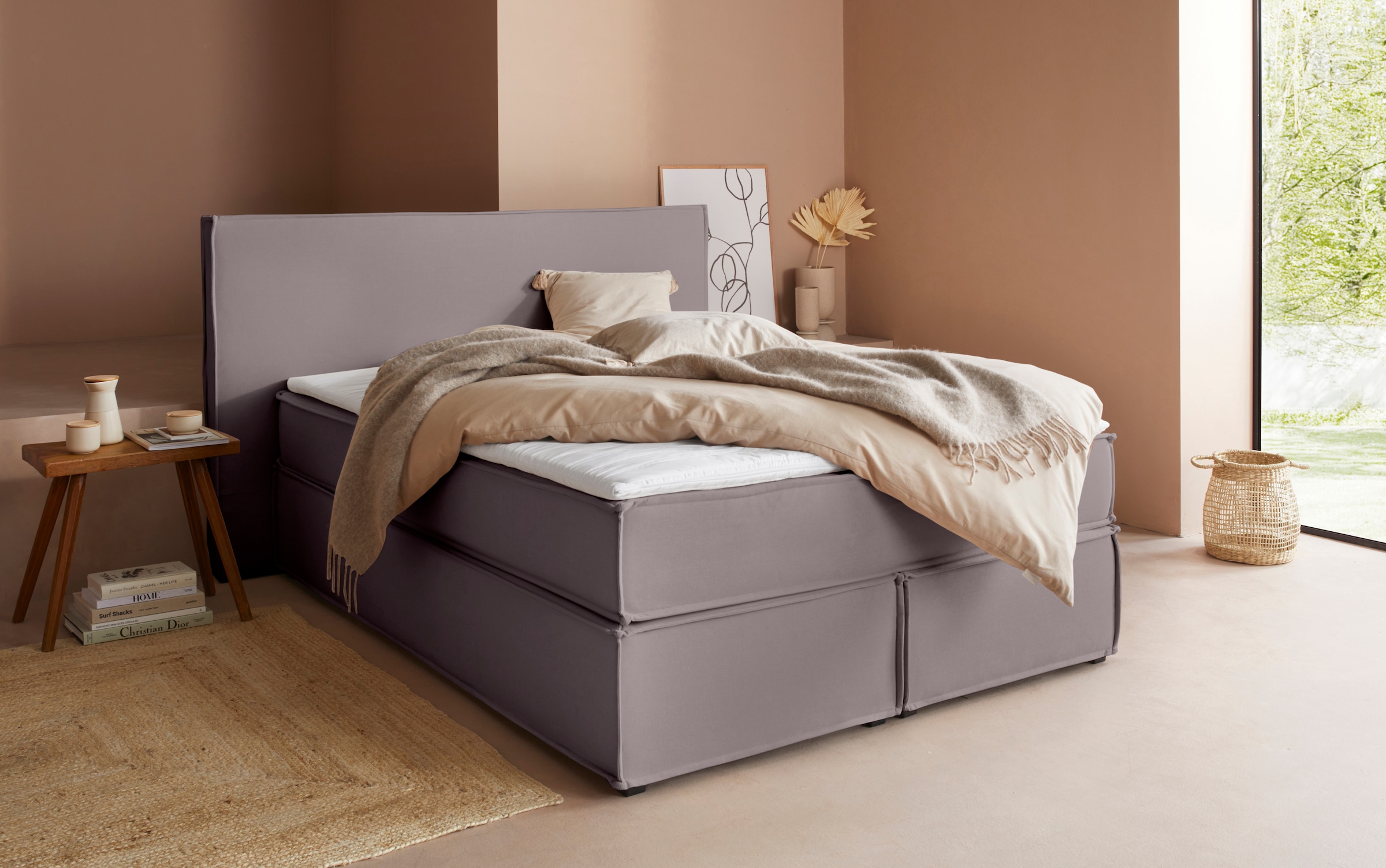 Image of LeGer Home by Lena Gercke Boxspringbett "Yuma" incl. Topper, in 4 Breiten, 3 Matratzenarten und je 2 Härtegraden