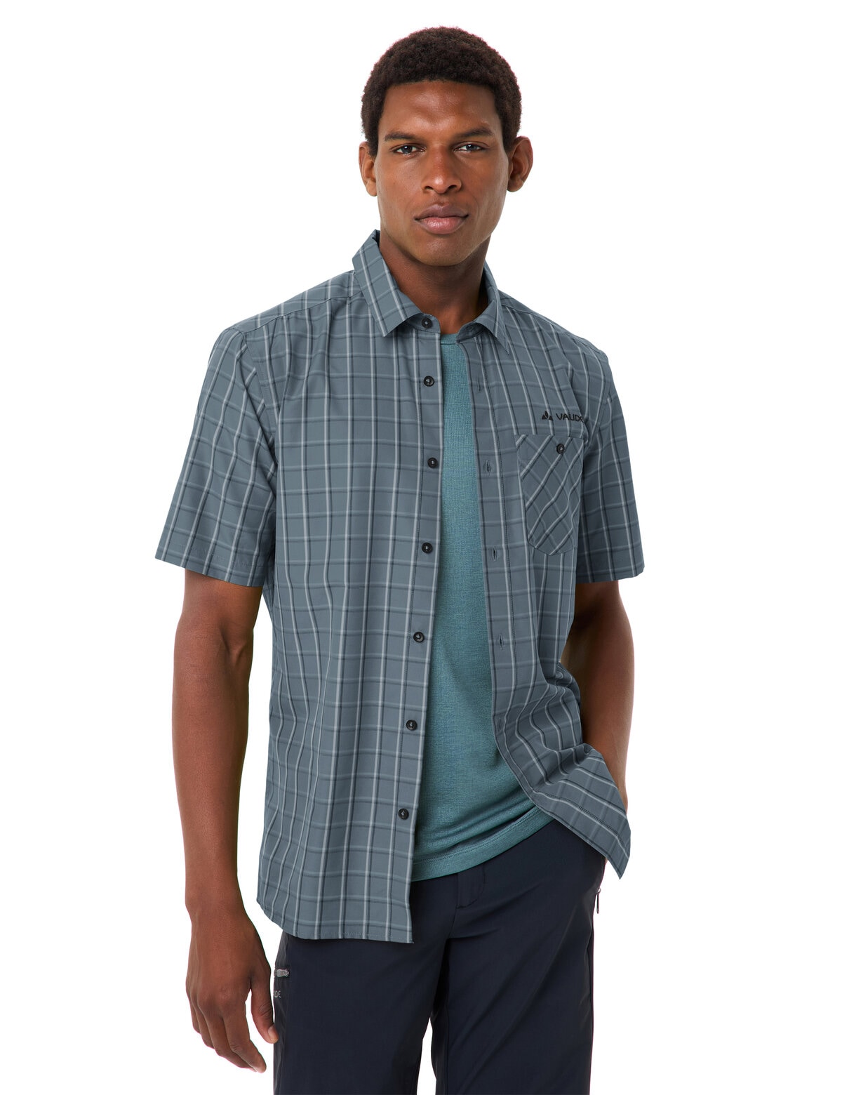 VAUDE Kurzarmhemd »MEN'S ALBSTEIG SHIRT III« Kurzarm, aus Lyocell und Polyester, mit Knopfleiste