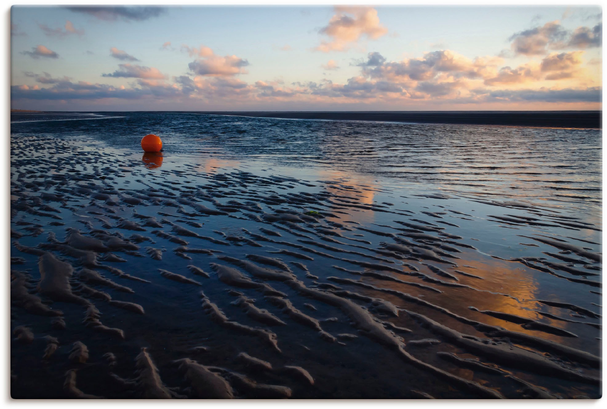 Image of Artland Wandbild »Endlose Weite - Insel Amrum«, Gewässer, (1 St.), in vielen Grössen & Produktarten - Alubild / Outdoorbild für den Aussenbereich, Leinwandbild, Poster, Wandaufkleber / Wandtattoo auch für Badezimmer geeignet bei Ackermann Versand Schweiz