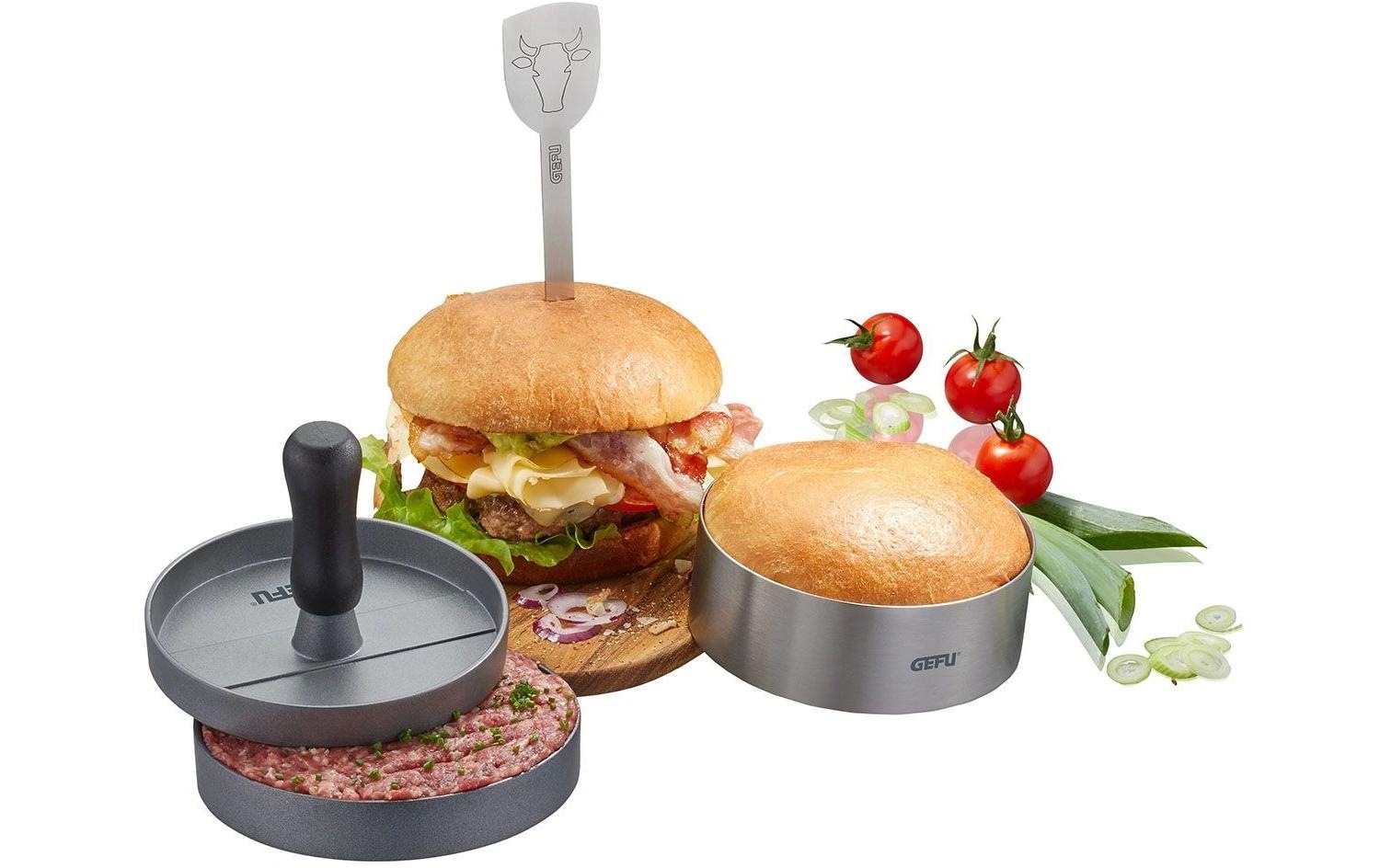 Image of GEFU Burgerpresse "Burgerpresse BBQ 3-teilig"