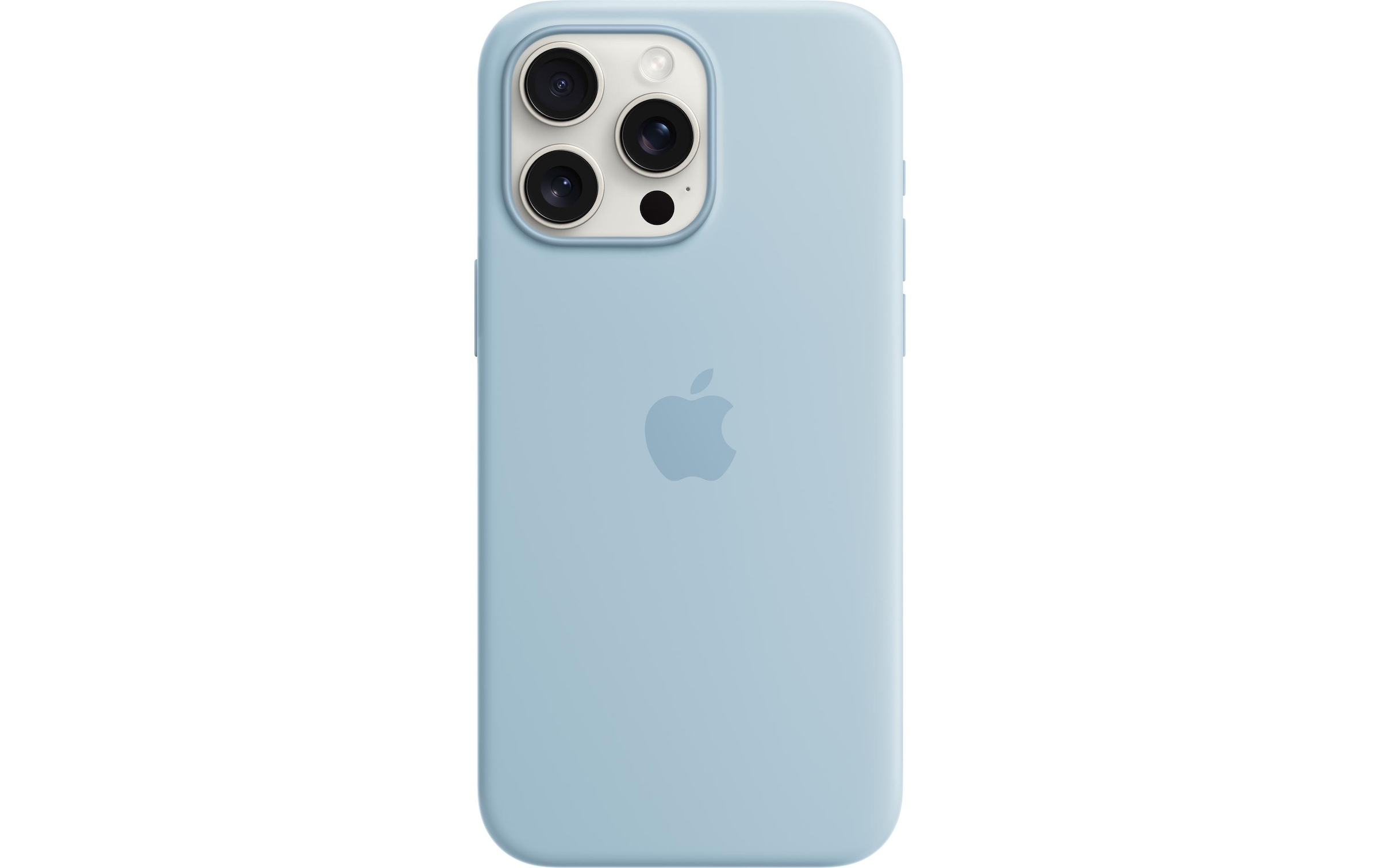 Apple Smartphone Silikon Case mit MagSafe, iPhone 15 Pro Max, Hellblau