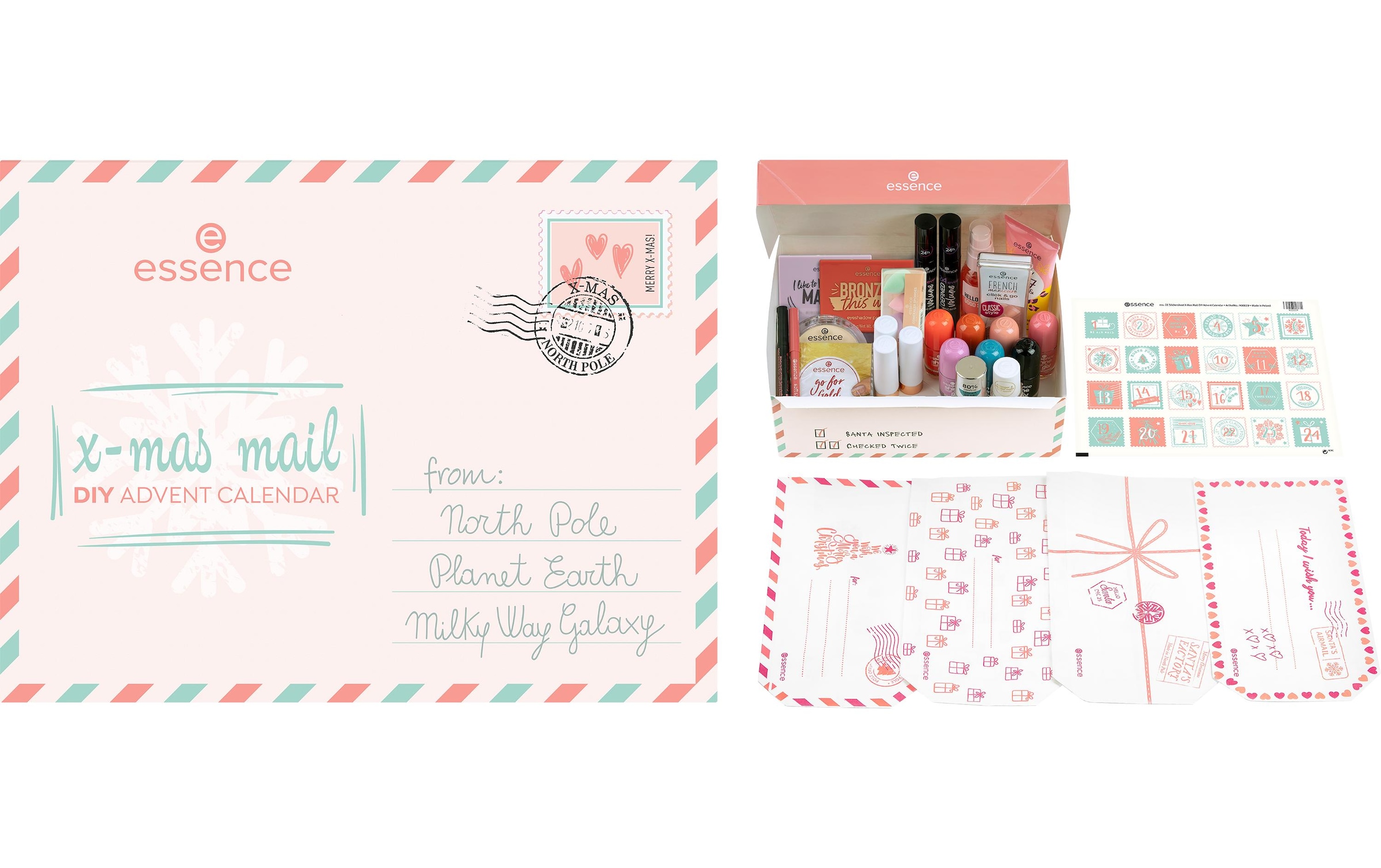 Essence Adventskalender »DIY X-MAS Mail«, für Erwachsene