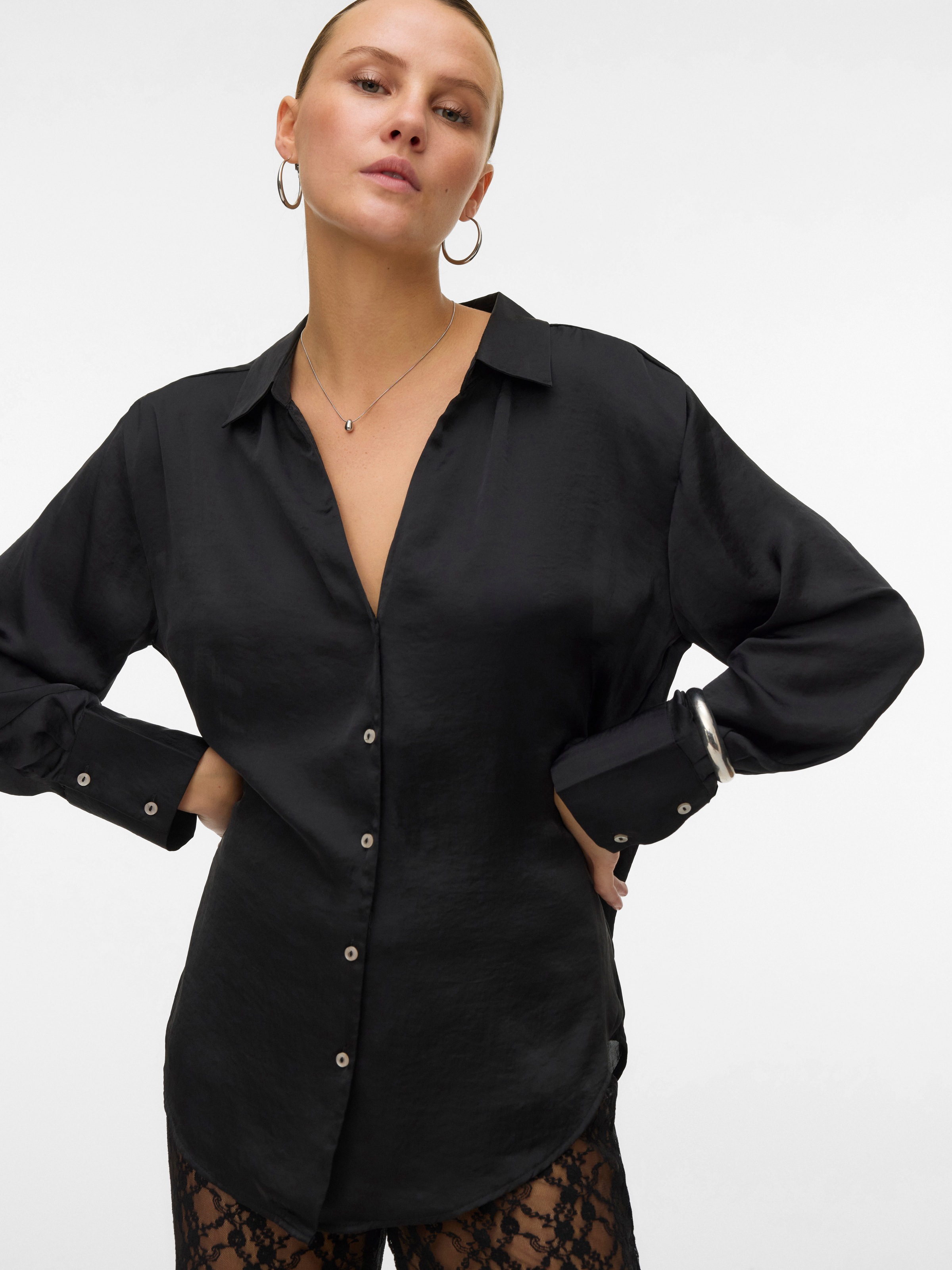 Image of Vero Moda Langarmbluse "VMSOMMER LS SHIRT WVN GA NOOS"