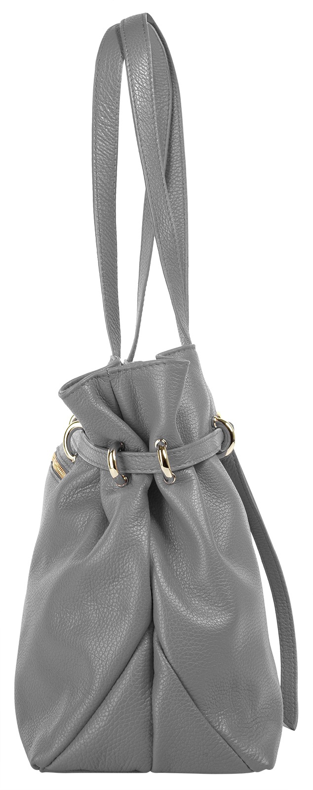 Samantha Look Henkeltasche echt Leder, Made in Italy