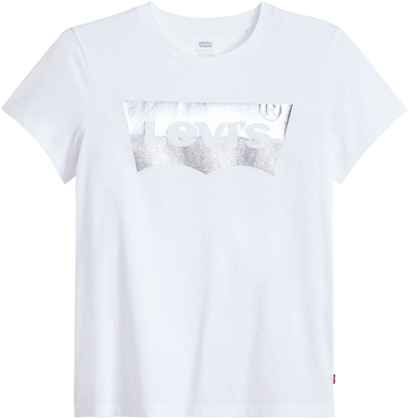 Levi's® Rundhalsshirt »THE PERFECT TEE«, mit Logo im Metallic-Holo Print