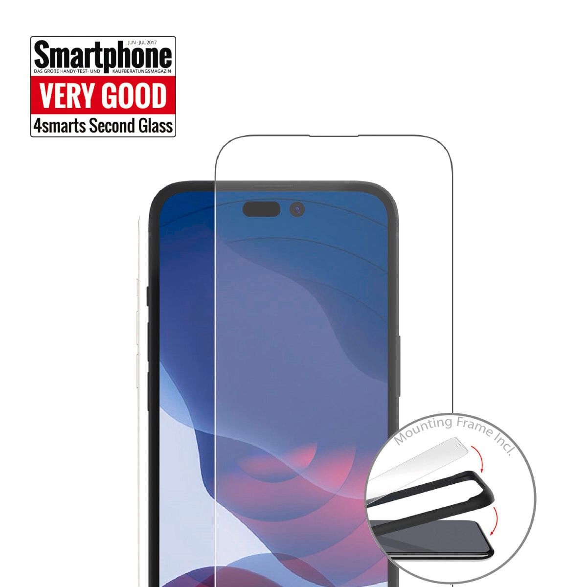 4smarts Displayschutzglas »Second Glass 2.5D«, für Apple iPhone 13/13 Pro-Apple iPhone 14-Apple iPhone SE (4. Gen), Displayschutzfolie, Schutzfolie, Bildschirmschutz, kratz- & stossfest