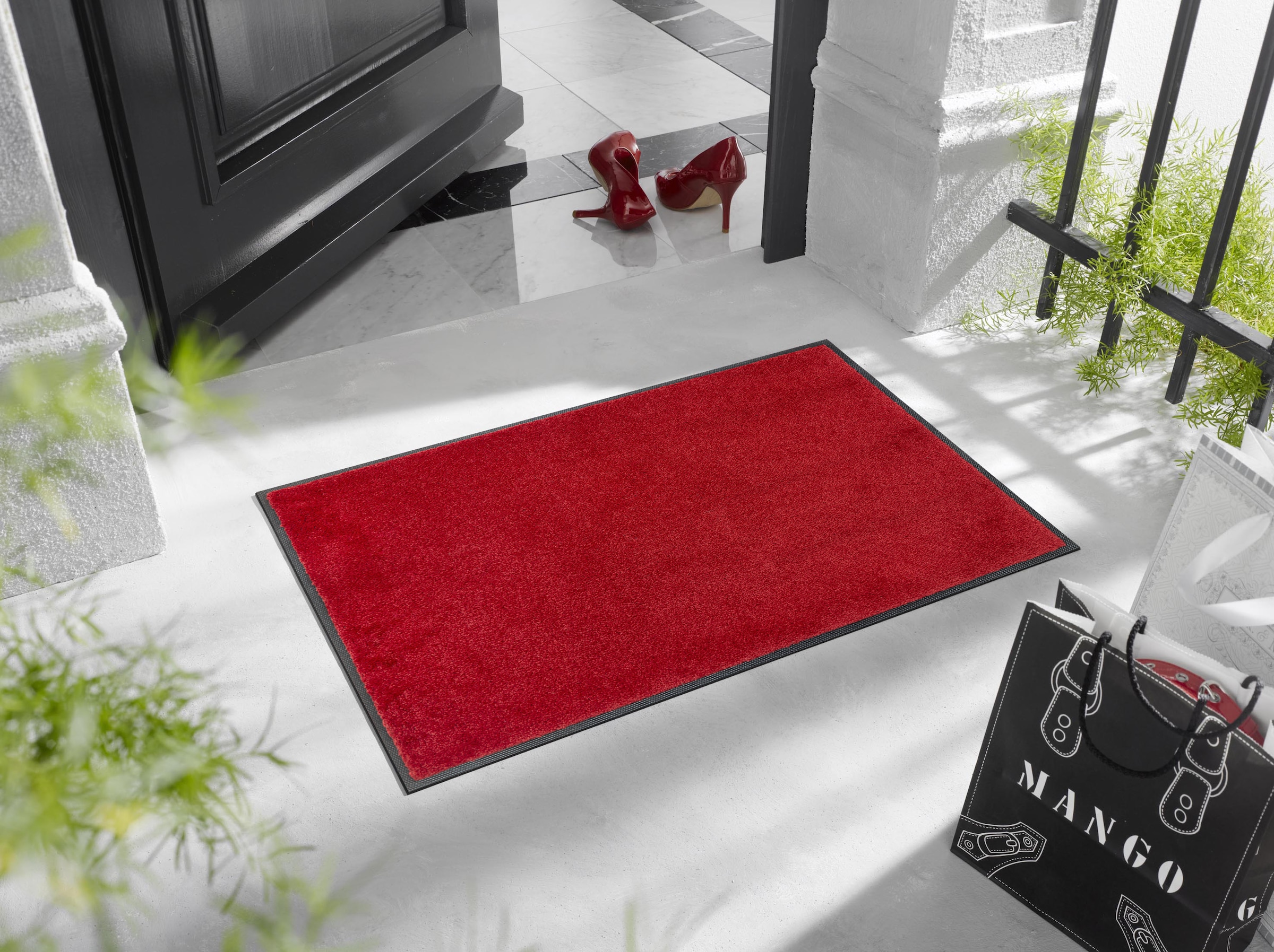 wash+dry by Kleen-Tex Tapis de sol »Original Uni, Schmutzfangteppich« Rectangulaire 9 mm Höhe Schmutzmatte, rutschhemmend, auch als Läufer erhältlich