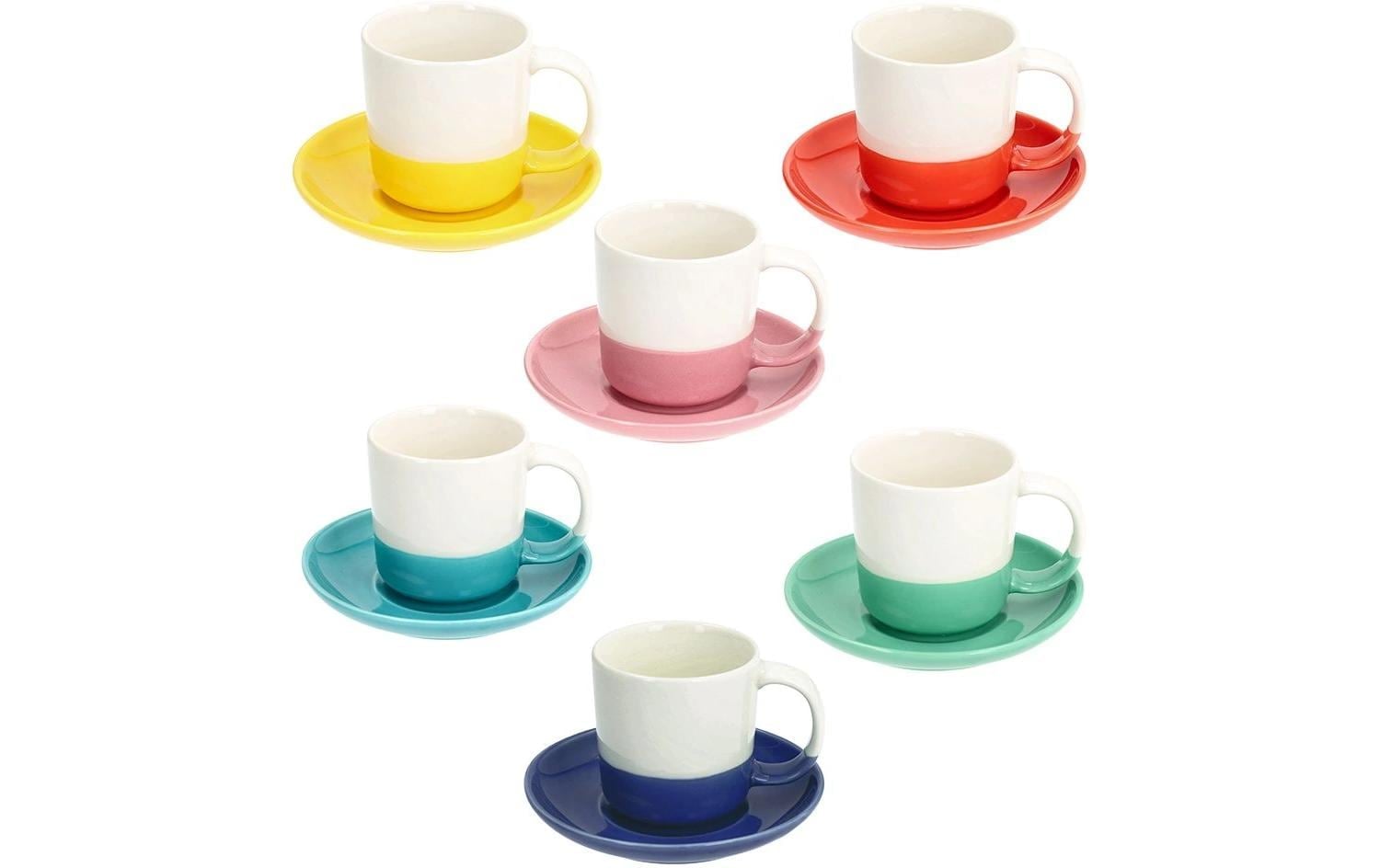   Tasse »Tognana Rainbow 110 ml, 6 Stück« Spülmaschinenfest , Mikrowellenfest