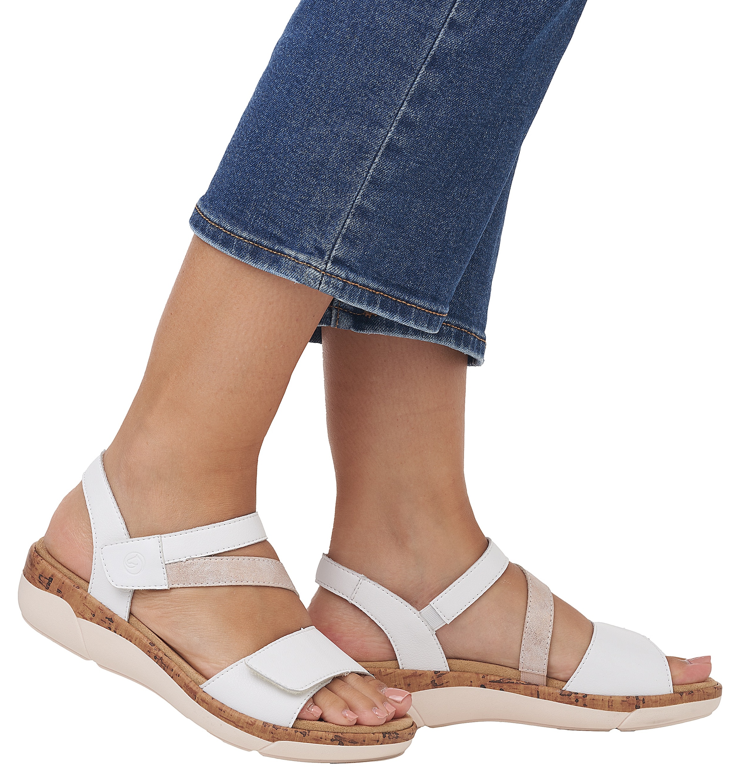 Remonte Sandales compensées  , Sommerschuh, Klettschuh, Riemchensandale mit Softfussbett