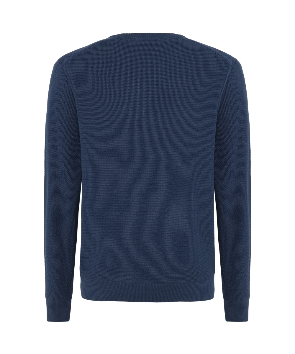 Pierre Cardin Pull à col rond avec motif à structure gaufrée