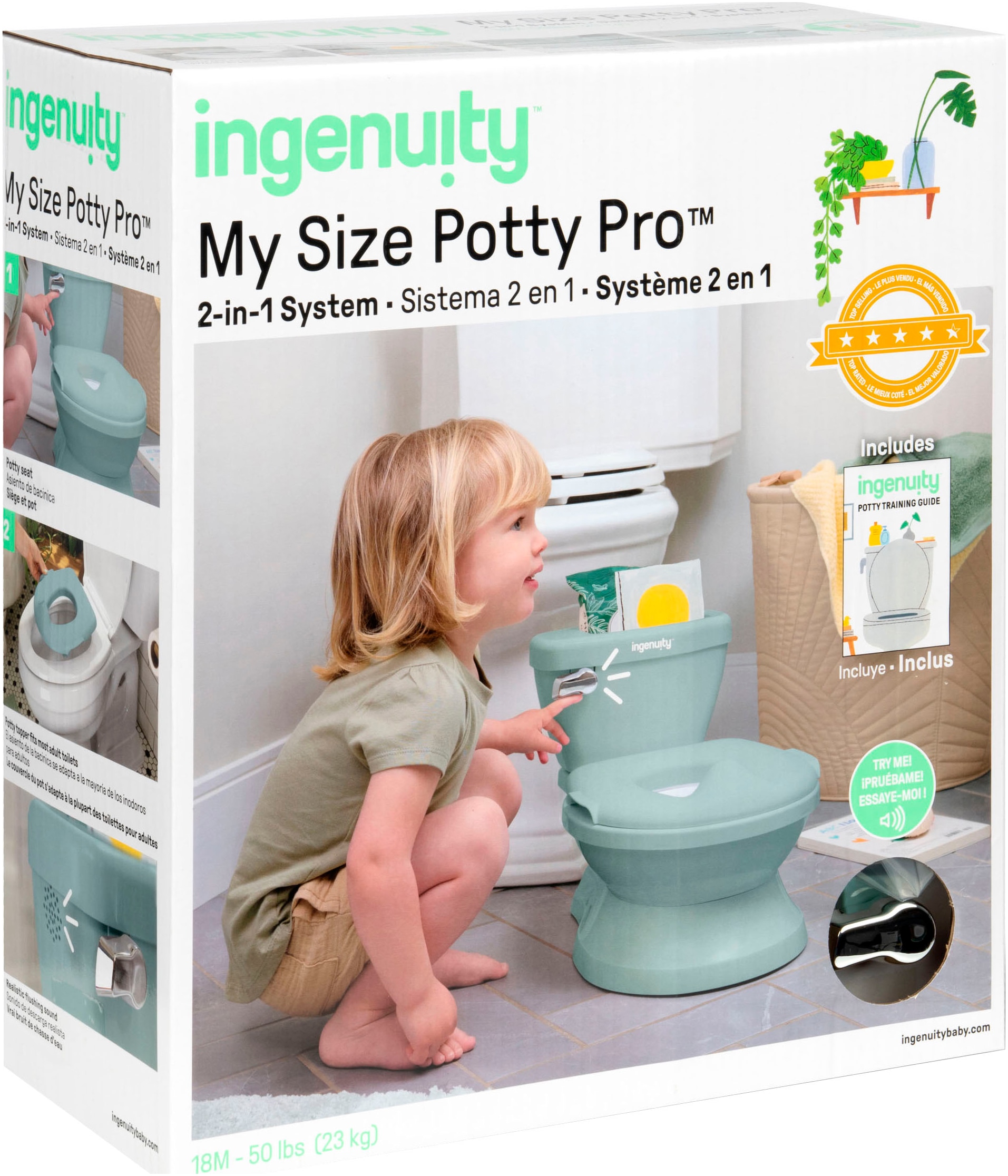 ingenuity Toilettentrainer »My Size Potty Pro™ - Weiss«