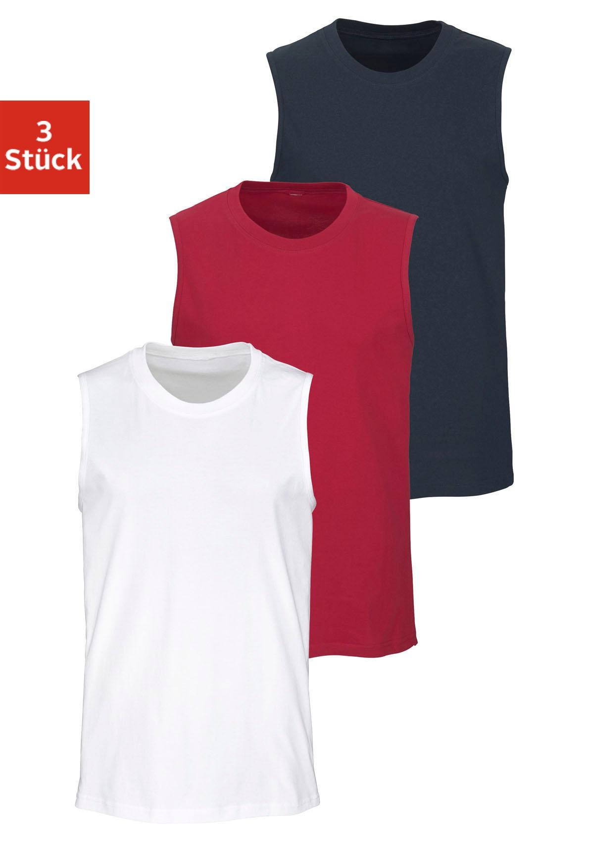 Image of H.I.S Muscleshirt, (3 tlg.), mit Rundhalsausschnitt bei Ackermann Versand Schweiz