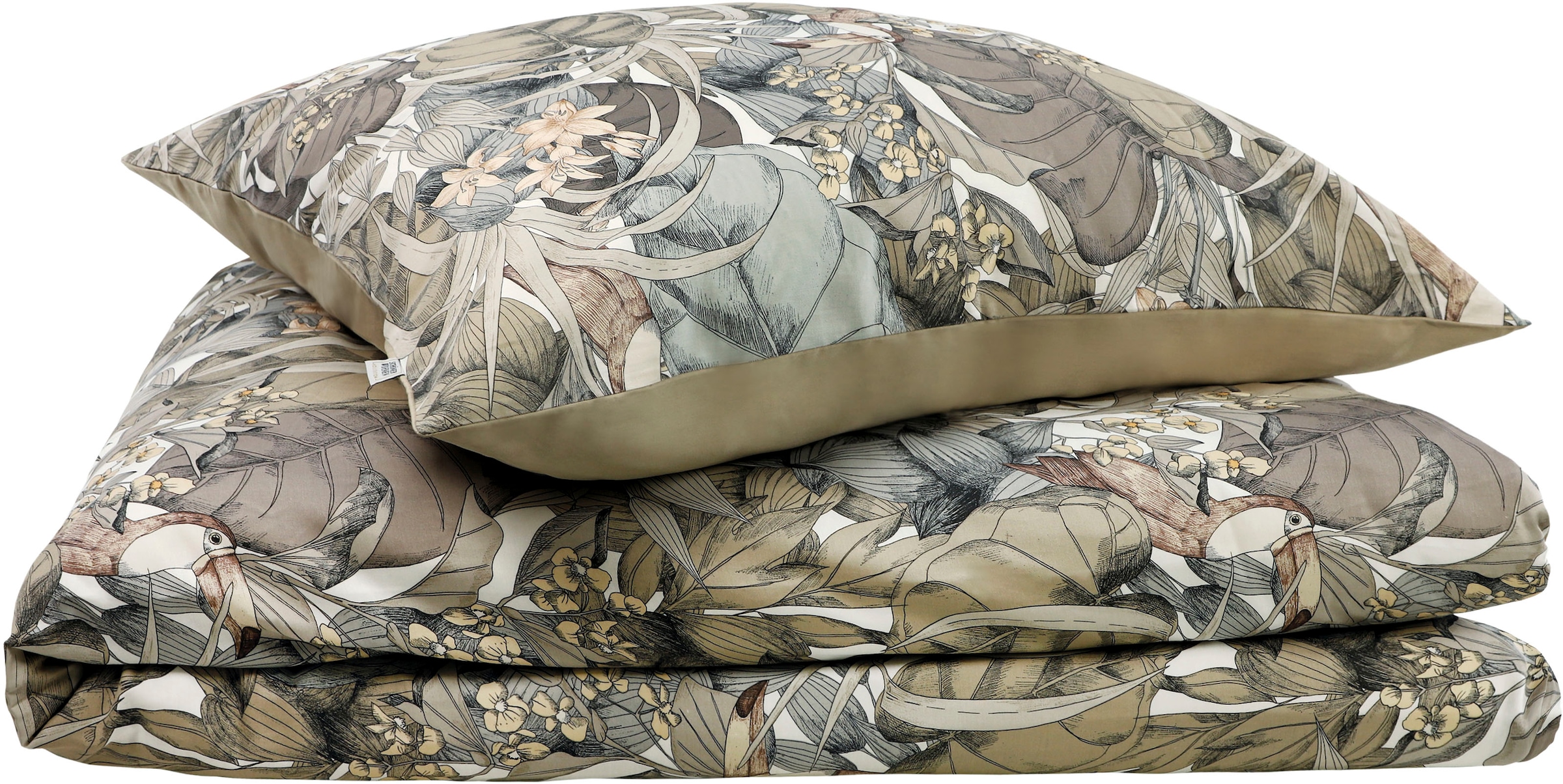 SCHÖNER WOHNEN-Kollektion Linge de lit réversible »Toucan« aus 100% Baumwolle