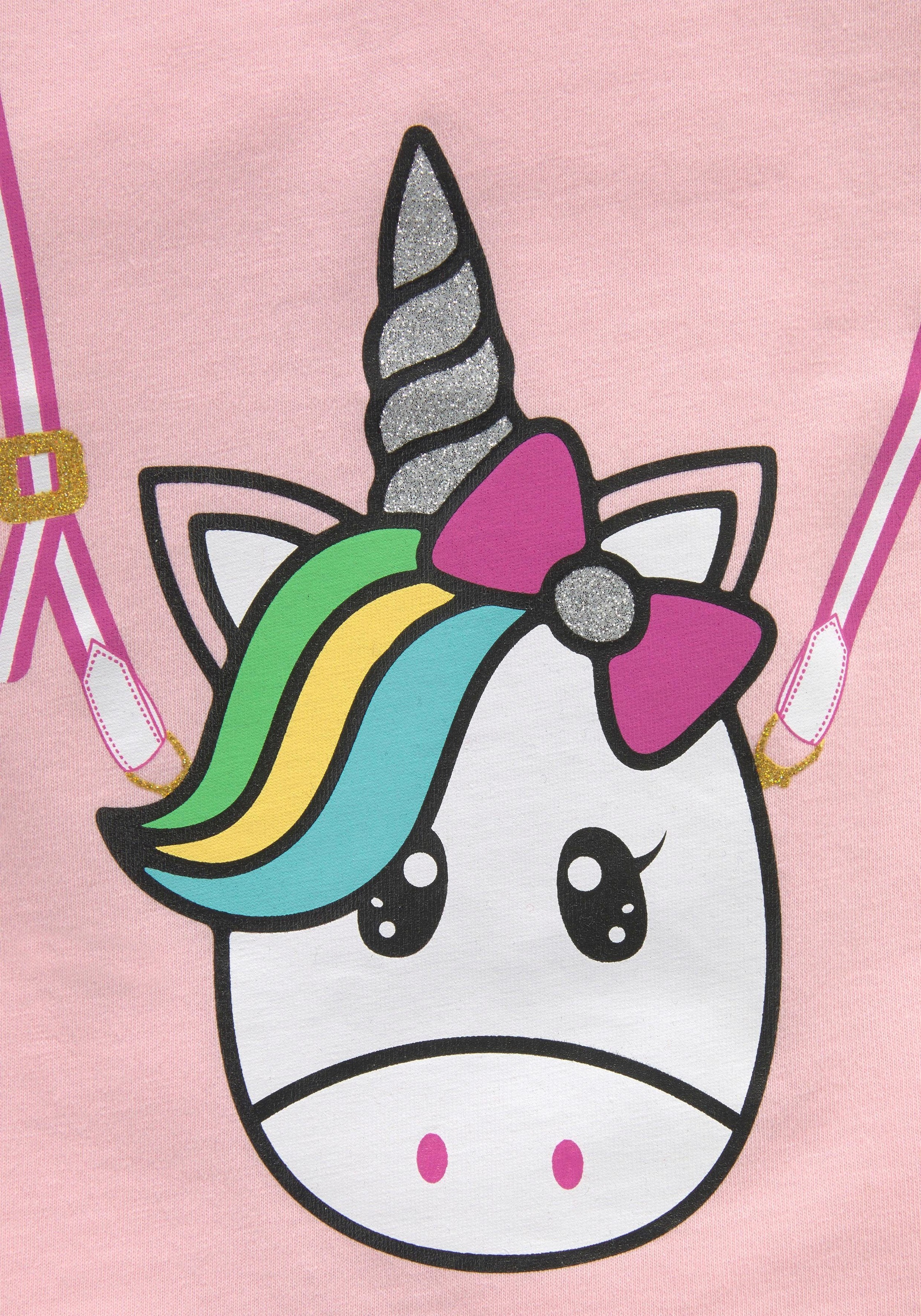 Modische KIDSWORLD T-Shirt, mit niedlichem Einhornmotiv versandkostenfrei  bestellen