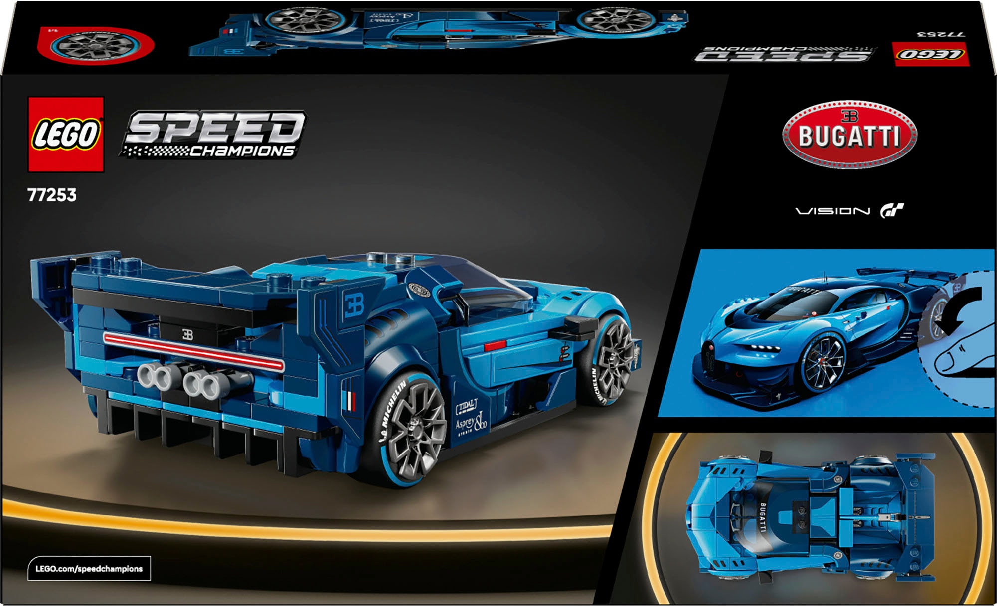 LEGO® Pions de construction »Bugatti Vision GT Hypersportwagen (77253), LEGO Speed Champions« Made in Europe
