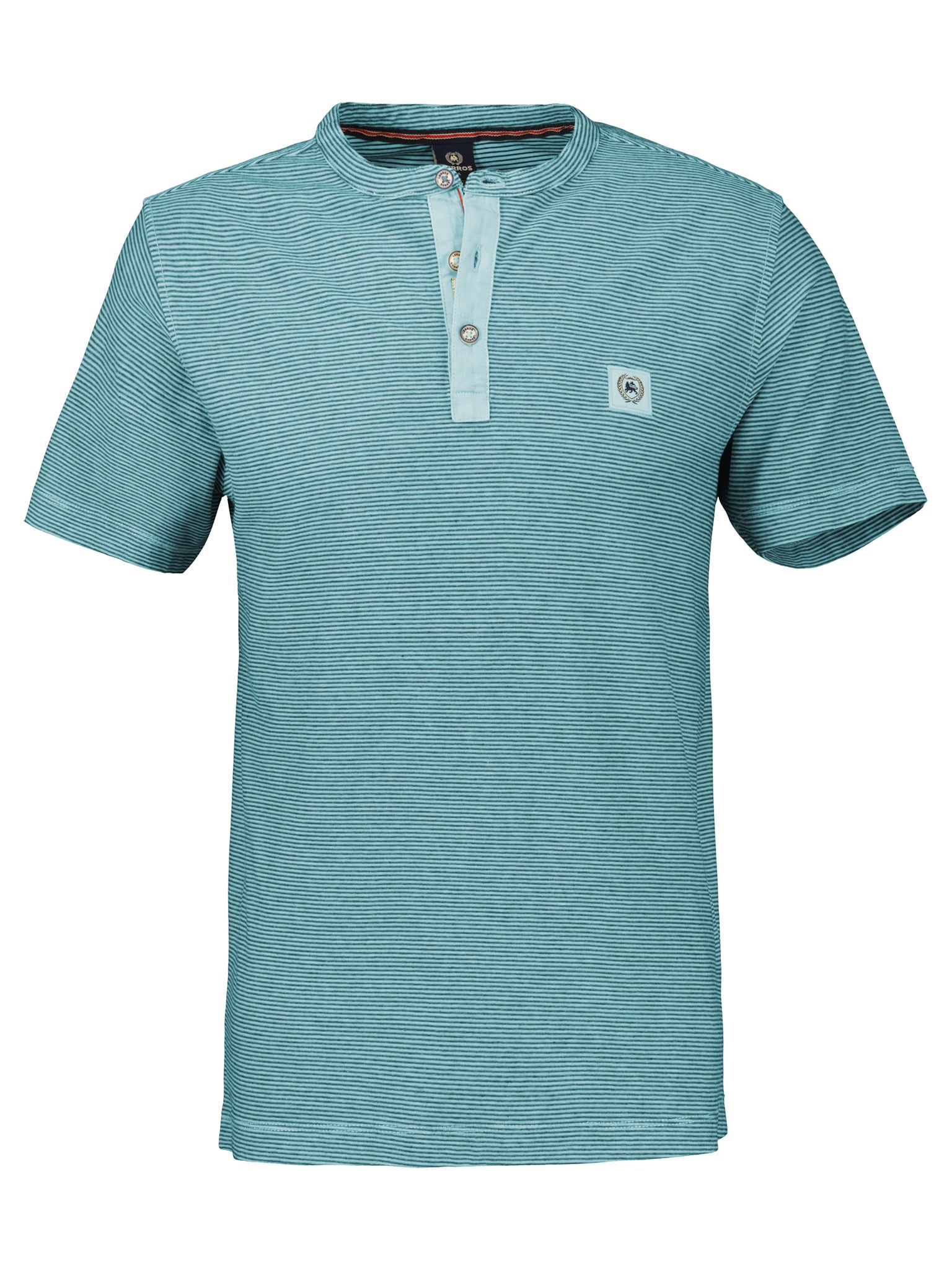 Image of LERROS Kurzarmshirt mit Logostickerei an der Brust