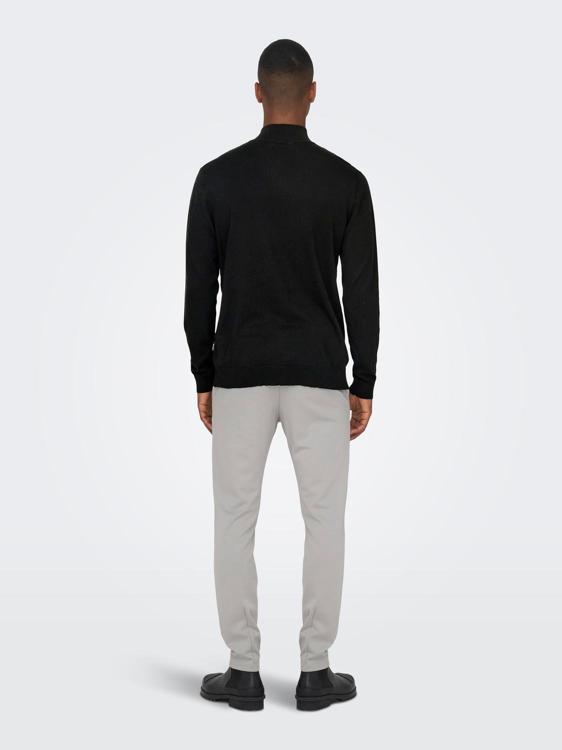 ONLY & SONS Strickpullover »ONSWYLER LIFE REG 14 HALF ZIP KNIT NOOS«