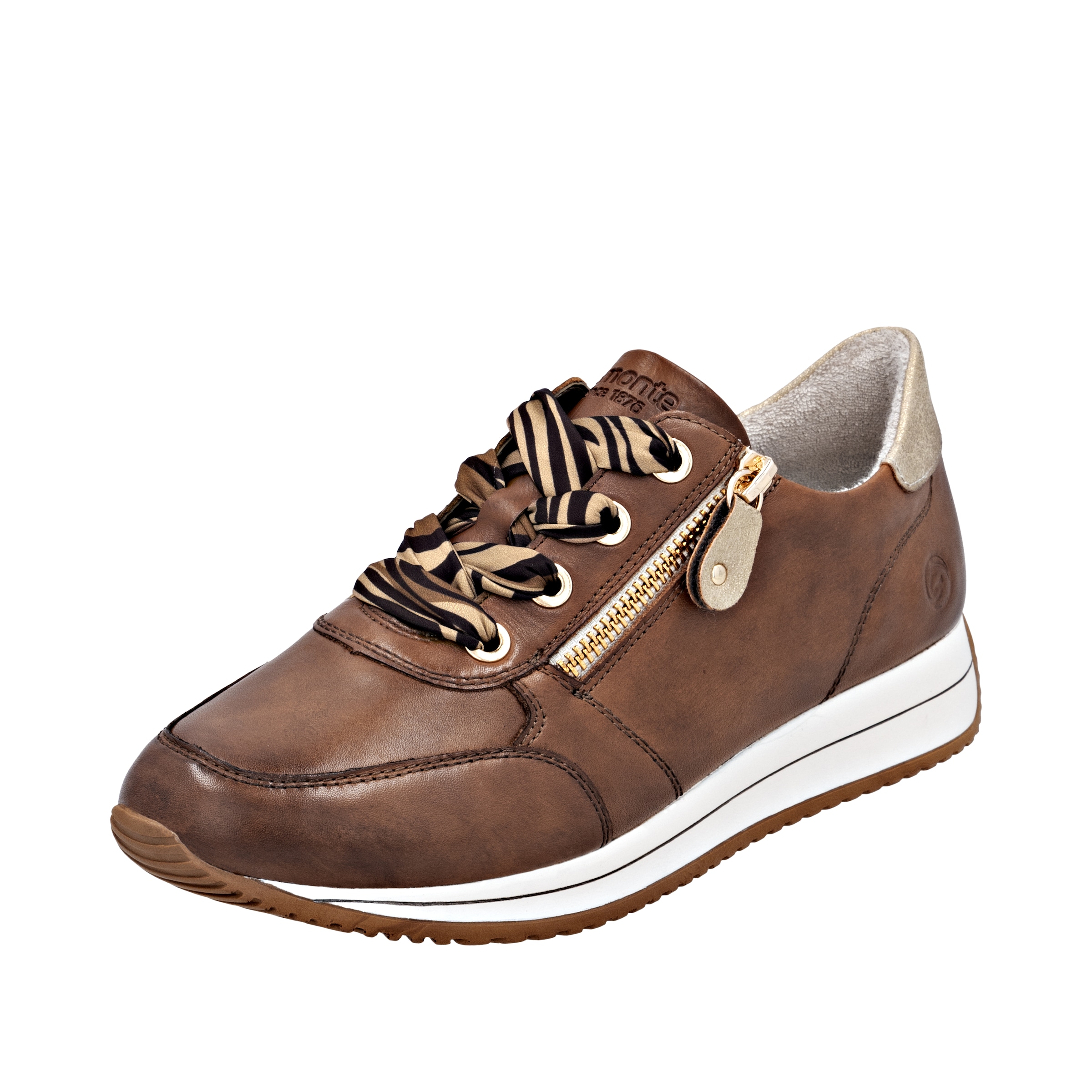 Image of Remonte Keilsneaker Schnürschuh, Halbschuh, Freizeitschuh mit seitlichem Reissverschluss