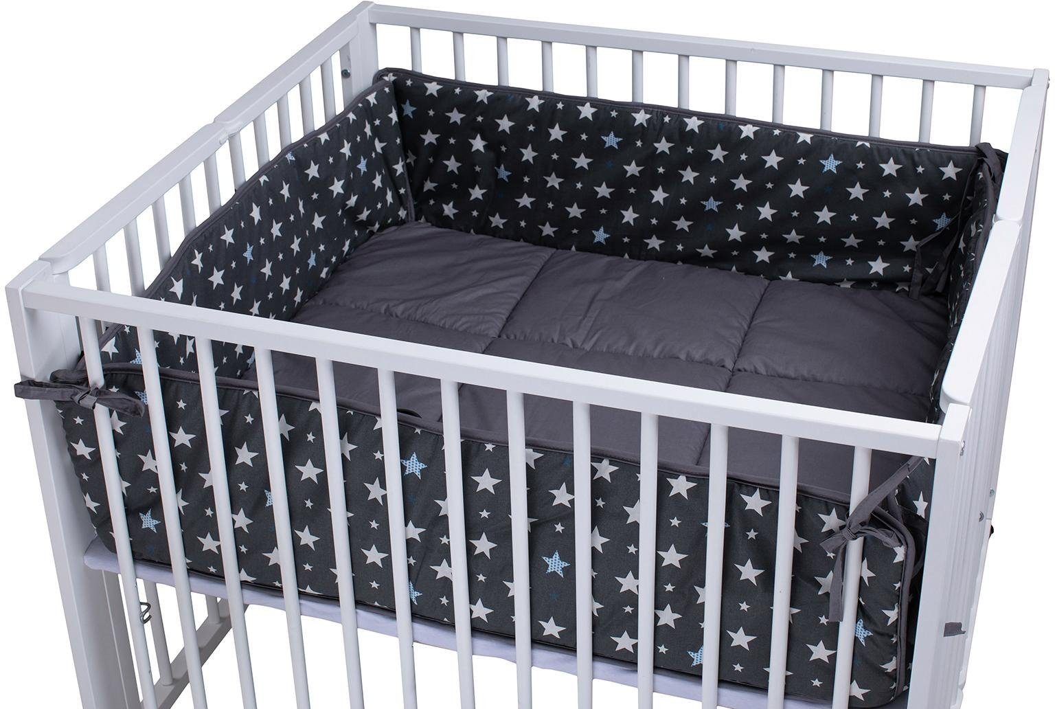 Image of tiSsi® Laufgittereinlage »Moritz, Sterne grau«, für tiSsi® Laufgitter 100x93 bei Ackermann Versand Schweiz