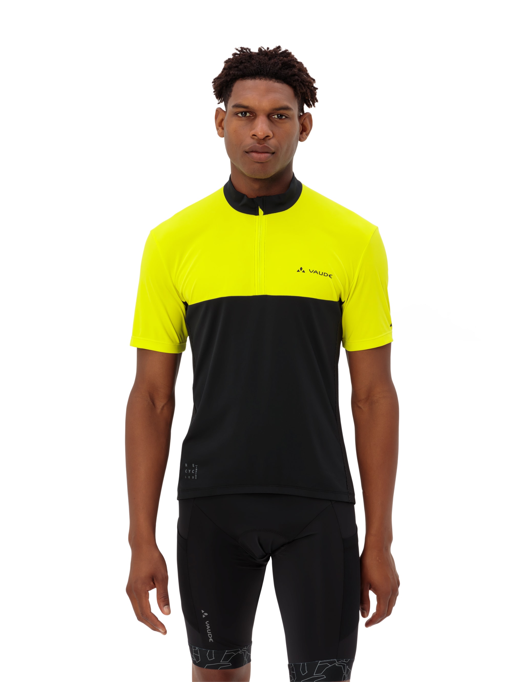 Image of VAUDE Radtrikot "MENS MATERA HZ TRICOT" für Radsport, mit zwei Rückentaschen, mit Stehkragen, atmungsaktiv