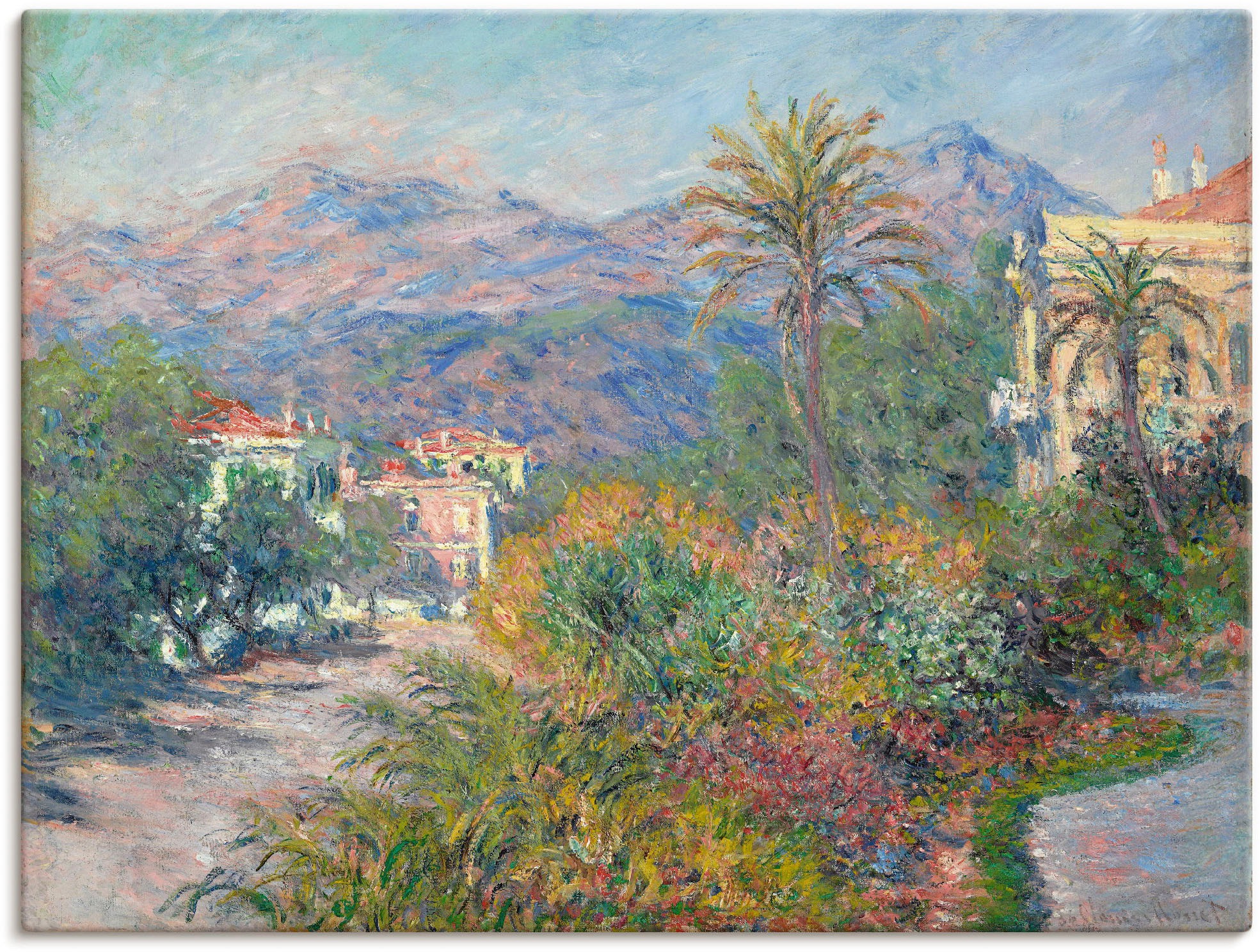 Image of Artland Wandbild »Strada Romana in Bordighera. 1884«, Europa, (1 St.), in vielen Grössen & Produktarten -Leinwandbild, Poster, Wandaufkleber / Wandtattoo auch für Badezimmer geeignet bei Ackermann Versand Schweiz