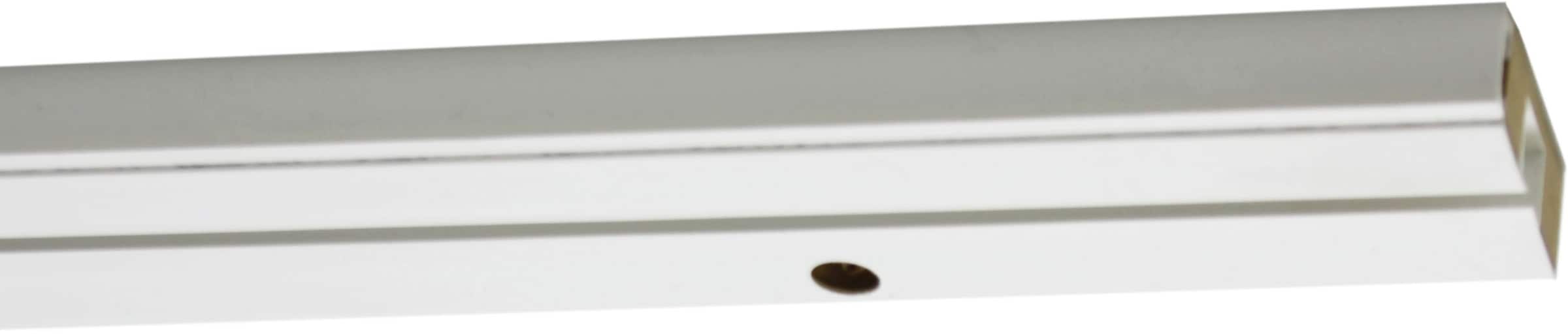 Image of GARDINIA Vorhangschiene "GE mit Profil für Blendenbefestigung" 1 läufig-läufig mit Bohren, Holz, gebohrt für Deckenmontage