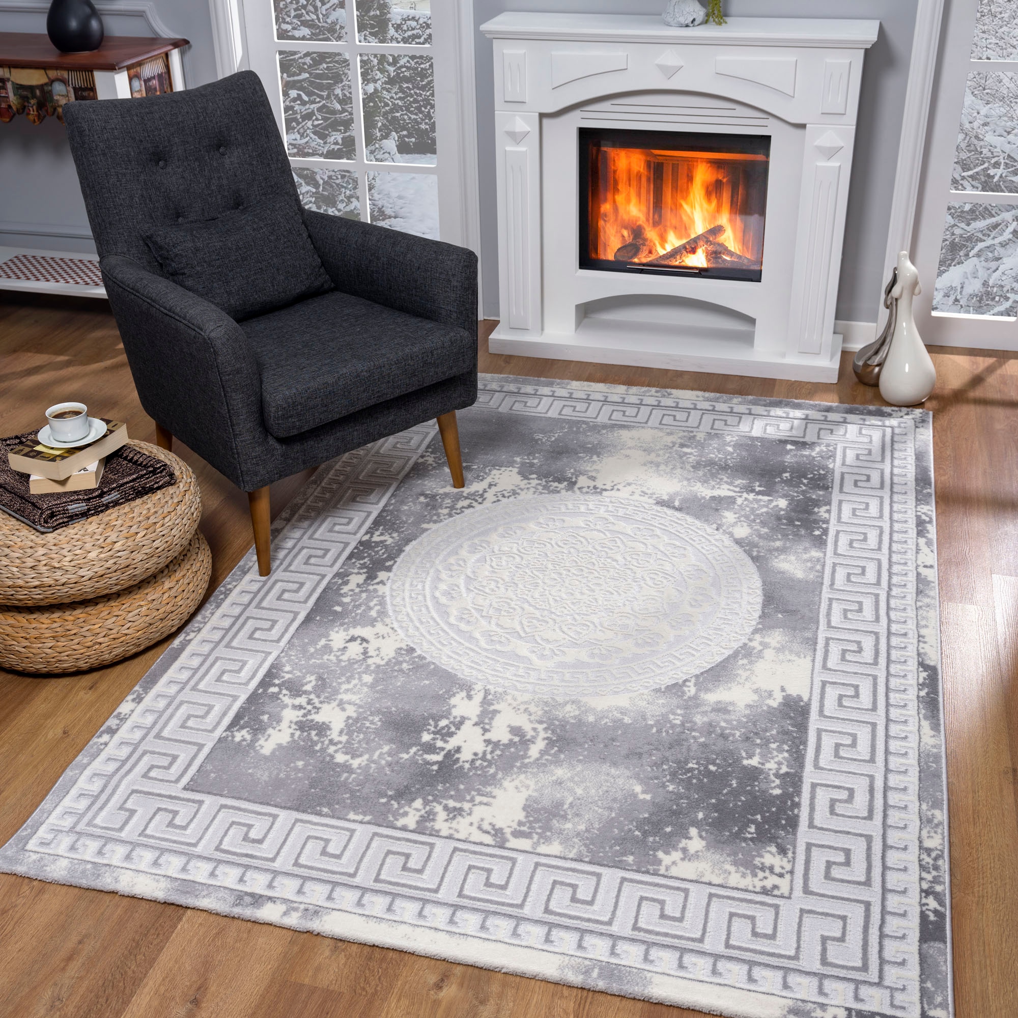 Image of Sanat Teppich "Harmony 3212, auch als Läufer" rechteckig 12 mm Höhe Wohnzimmer, Kurzflor, modern, Orient Optik, Schlafzimmer