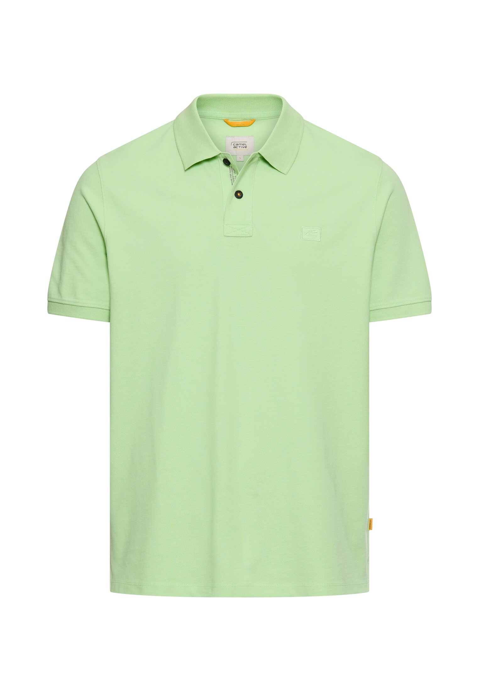 camel active Polo coupe normale, col polo, forme 2 boutons, avec broderie logo