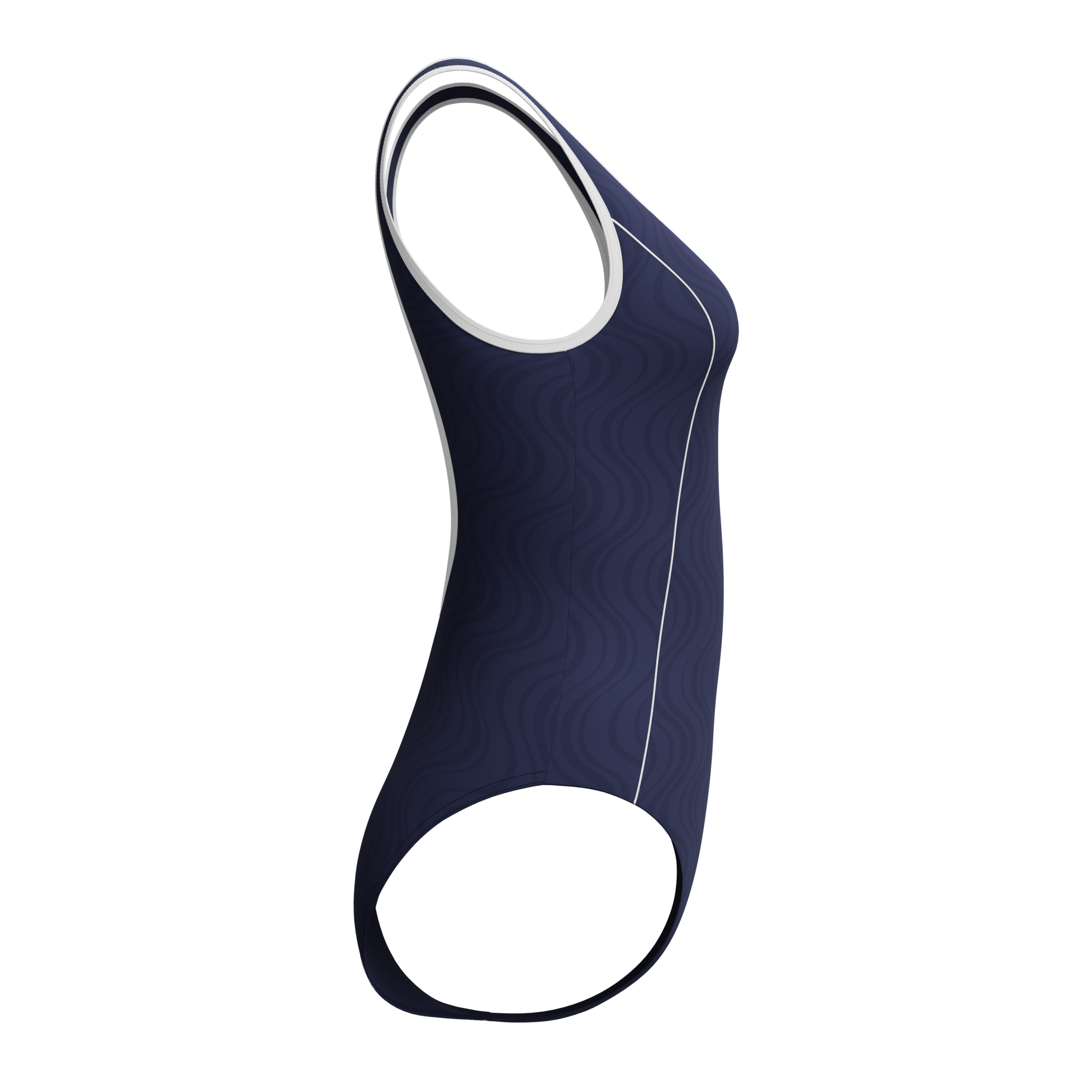 Speedo Maillot de bain »TEXTURE BOUND SCOOP 1PC NVY/WHT«