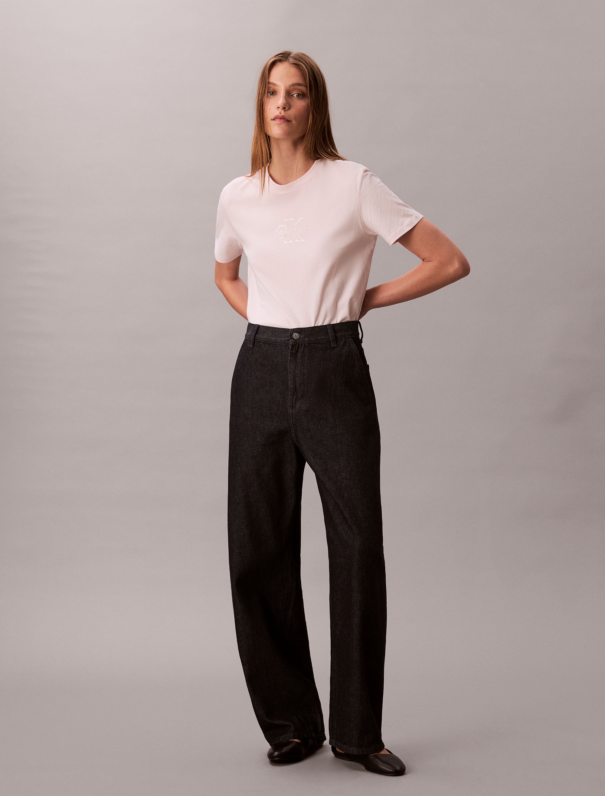 Calvin Klein Jeans T-shirt »SS CLASSIC FOIL MONOLOGO TEE« Mit Metallic-Logo