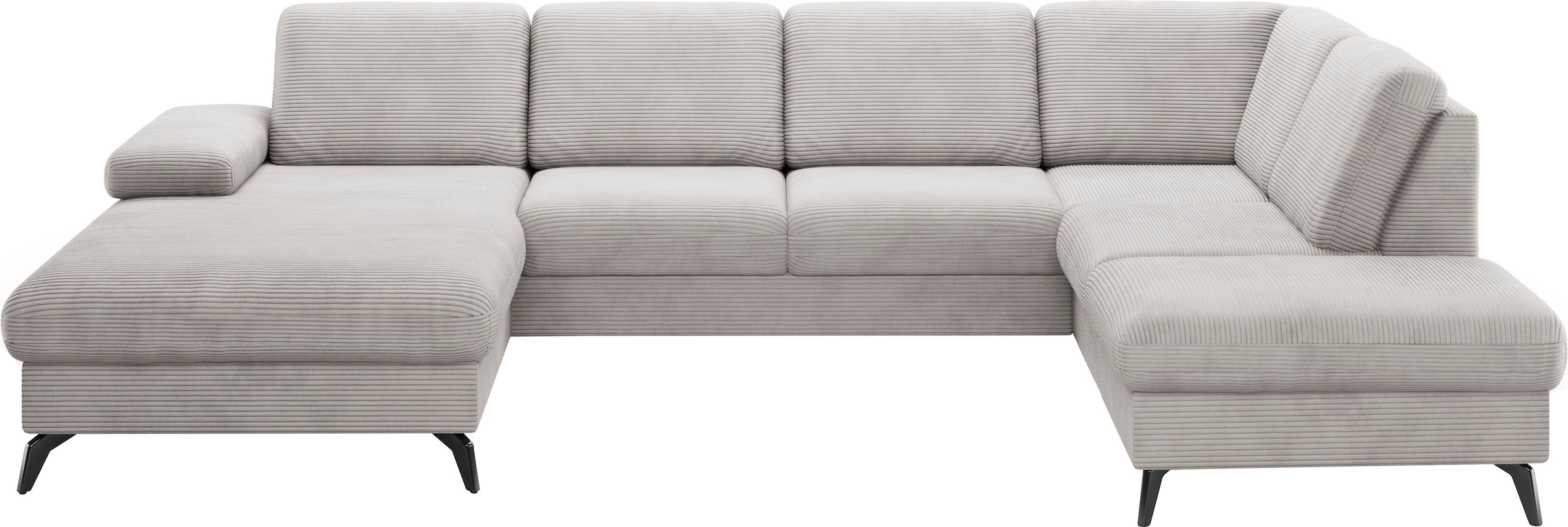 sit&more Wohnlandschaft »Morris Jubi U-Form«, inkl. Armteilfunktion und 1 Zierkissen, wahlweise mit Bettfunktion