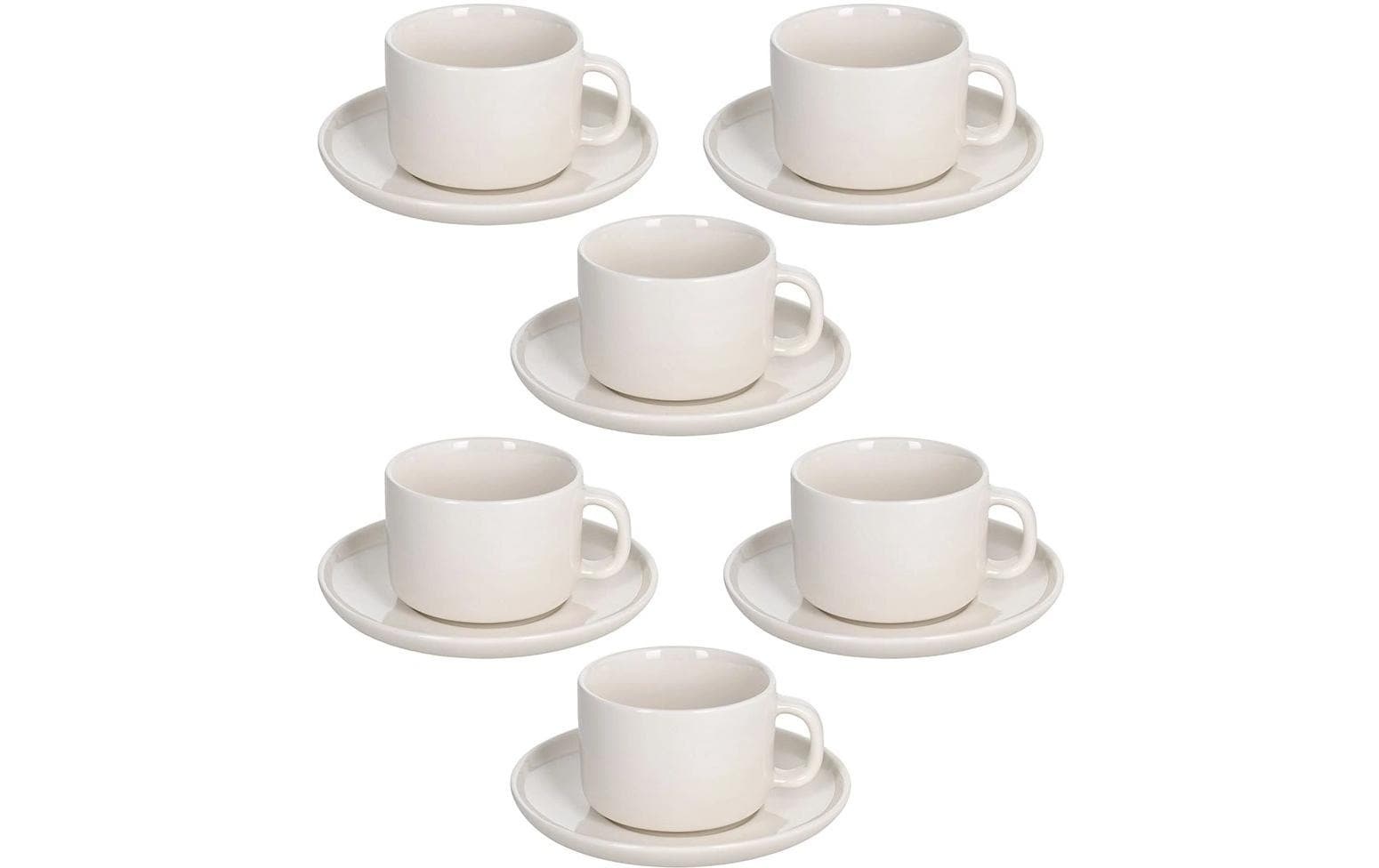 Image of Tasse "Tognana Edge 220 ml, 6 Stück" Spülmaschinenfest, Mikrowellenfest