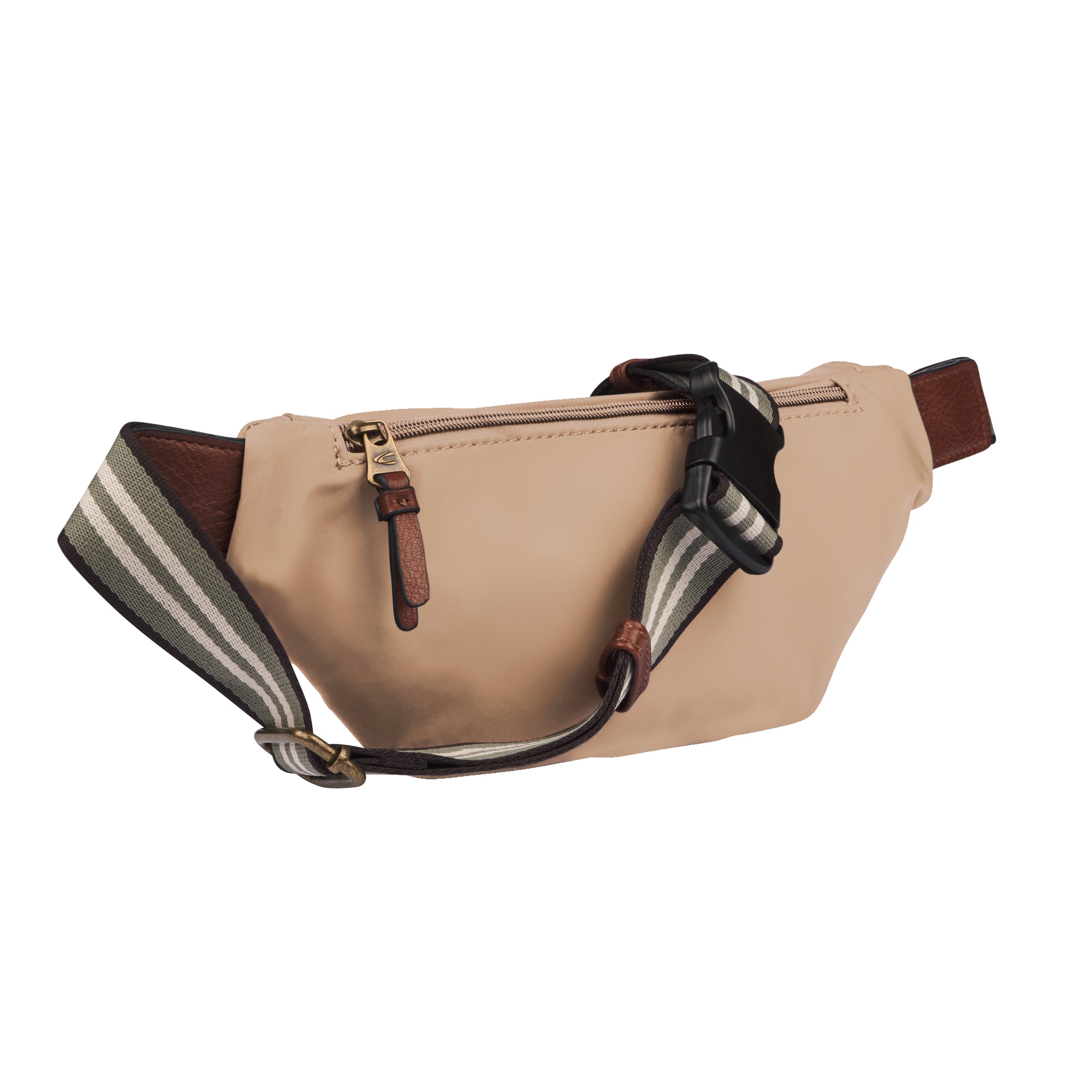camel active Bauchtasche »Bari« aus hochwertigem matten Nylon mit gestreiftem Gewebeband