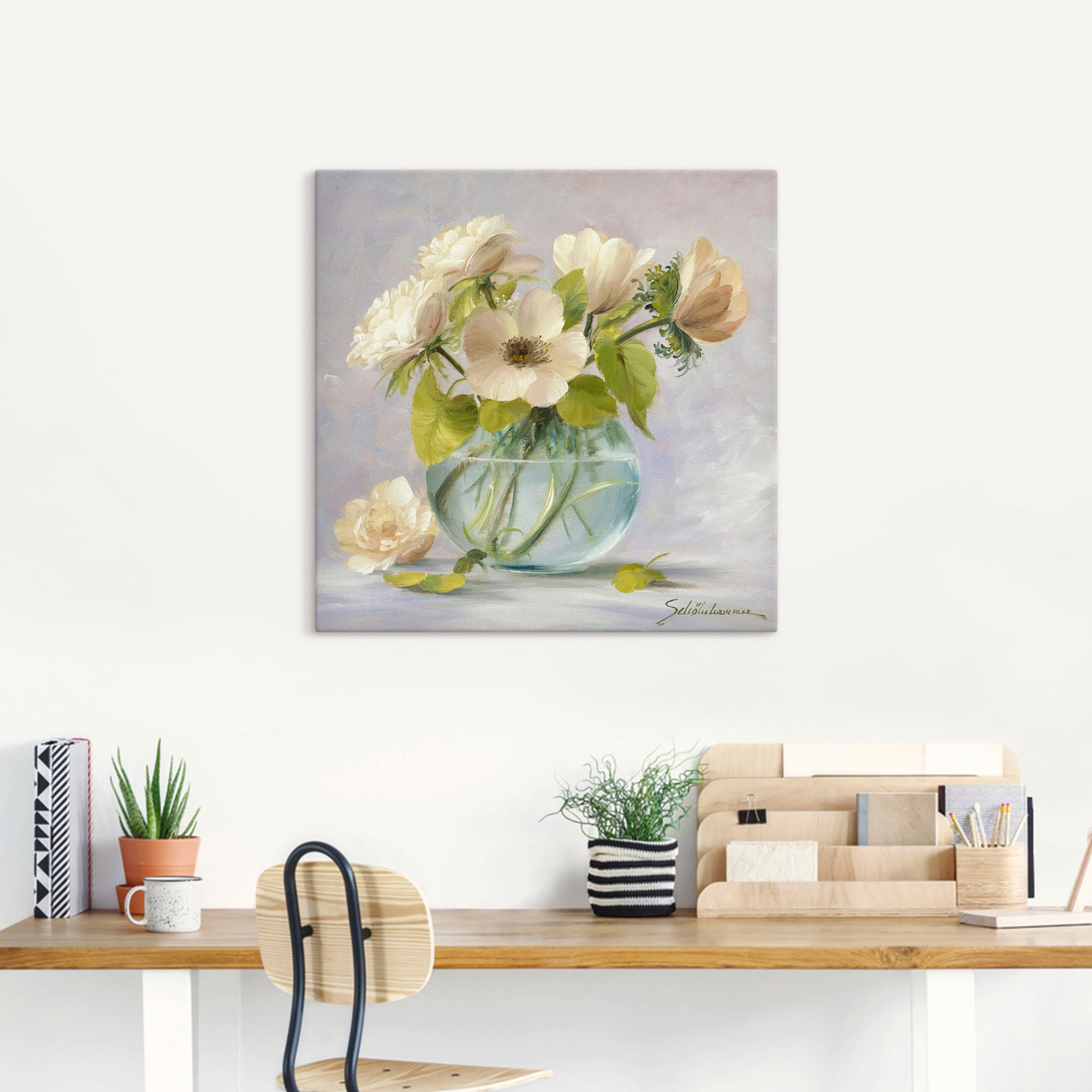 Artland Wandbild »Gelbe Windröschen«, Blumen, (1 St.), als Leinwandbild, Poster in verschied. Grössen