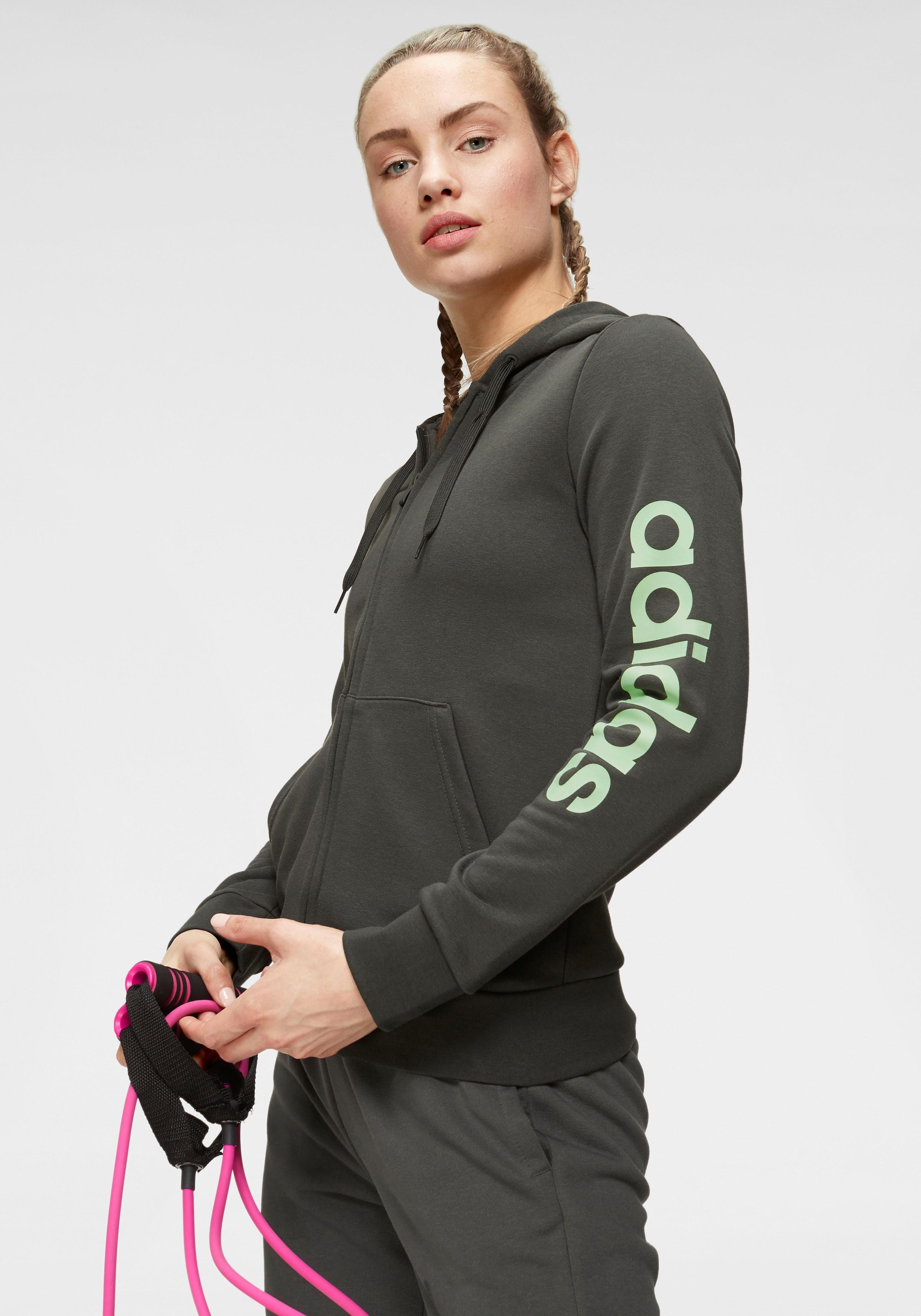 Sweatjacke »ESSENTIALS LINEAR KAPUZENJACKE«