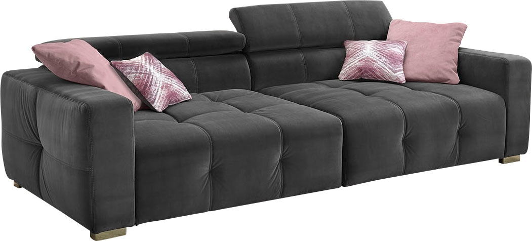 Jetzt Jockenhöfer Gruppe Big-Sofa »Trento«, mit Wellenfederung, Sitzkomfort  und mehrfach verstellbare Kopfstützen bestellen