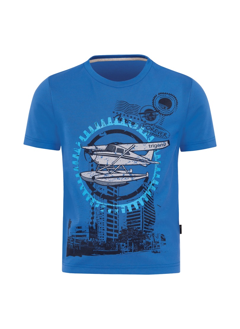 Image of Trigema T-Shirt, für Jungen mit Flugzeug-Druckmotiv bei Ackermann Versand Schweiz
