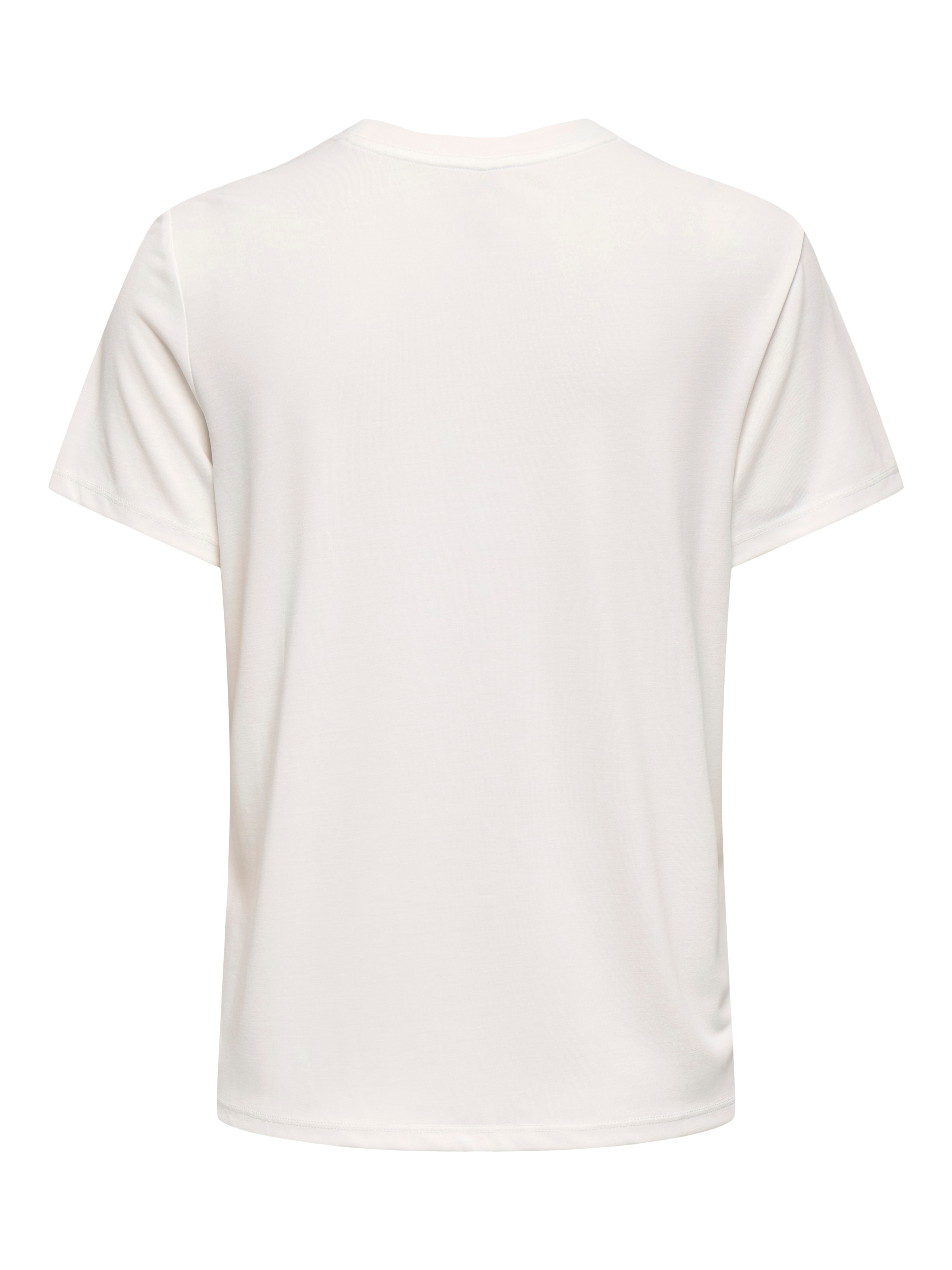 ONLY Kurzarmshirt »ONLFREE LIFE MODAL S/S ATELIER TOP JRS« Materialmix, Rundhals