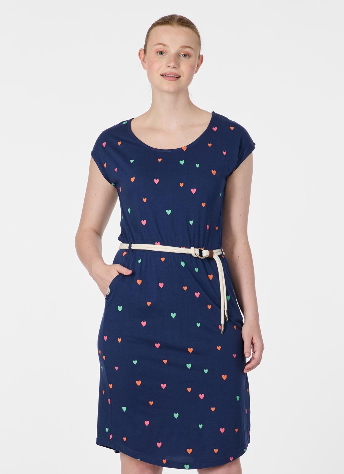 Image of Ragwear Sommerkleid "LILITHE PRINT" 2 tlg. Baumwoll-Modal-Mix mit Eingrifftaschen und Gürtel