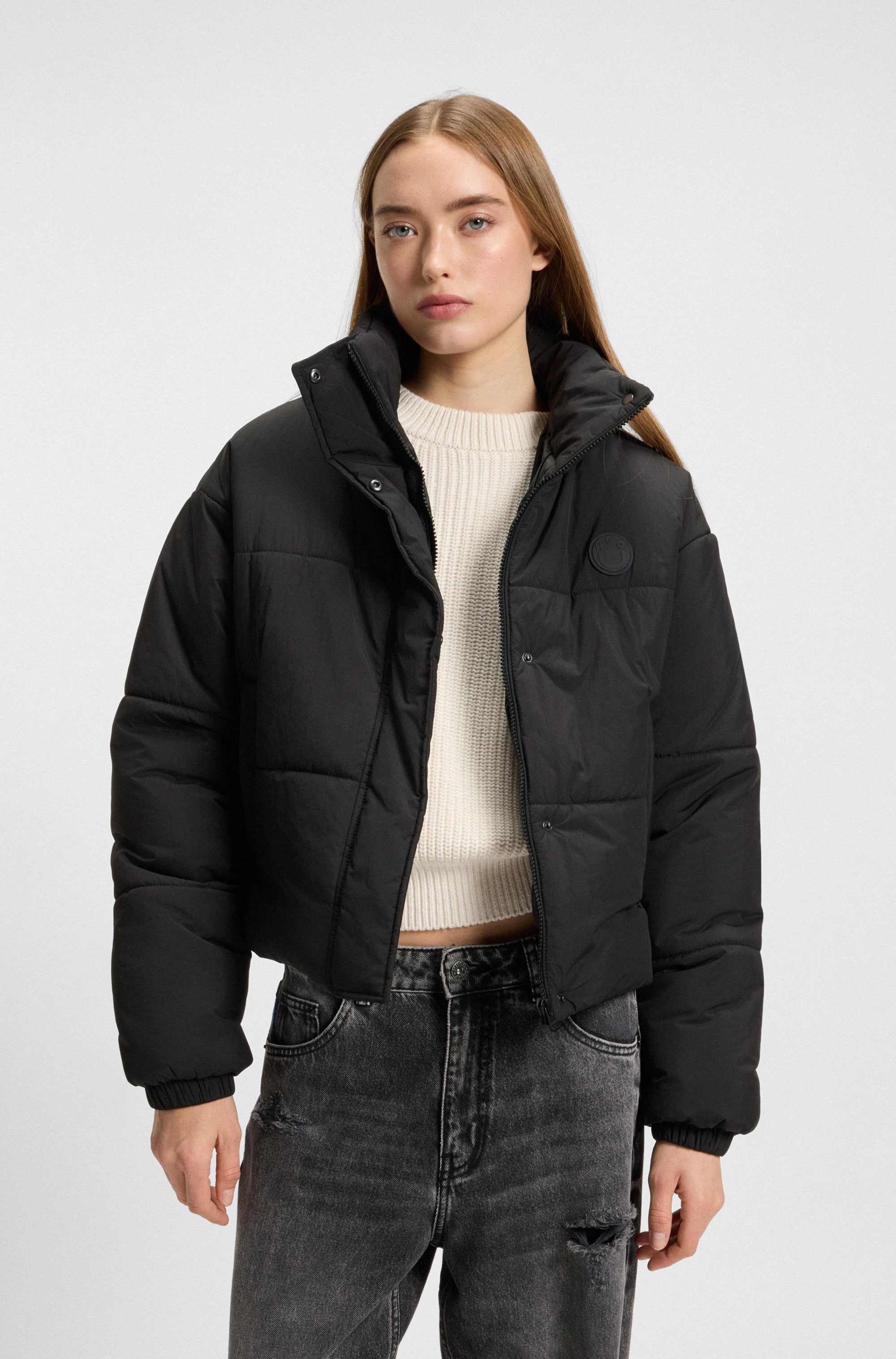 Image of HUGO Steppjacke "Faren" Relaxed Fit, mit verstellbarem Saum
