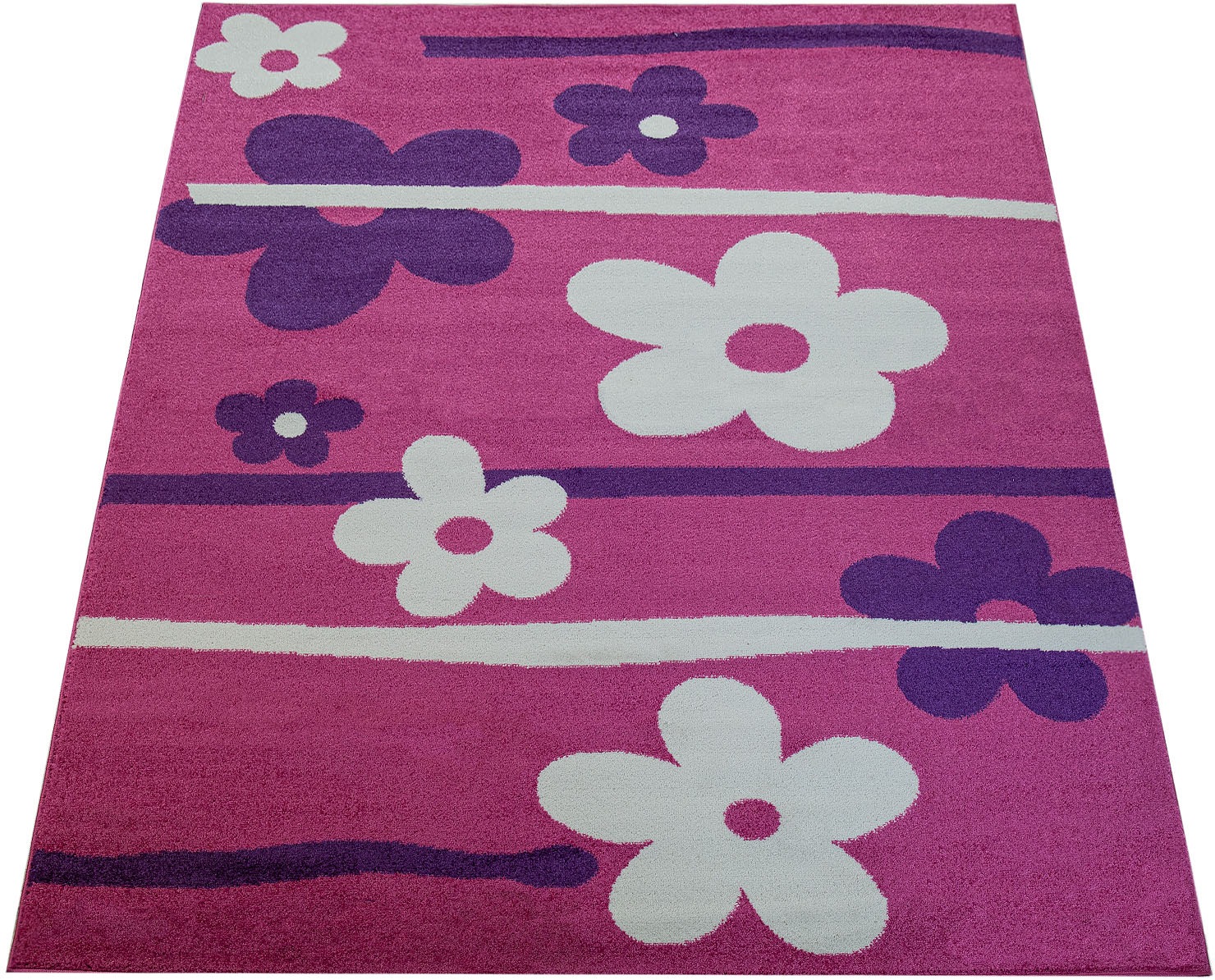 Image of Paco Home Kinderteppich »Alma 904«, rechteckig, 14 mm Höhe, Kurzflor, Kinder Design, Motiv Blumen, Kinderzimmer bei Ackermann Versand Schweiz